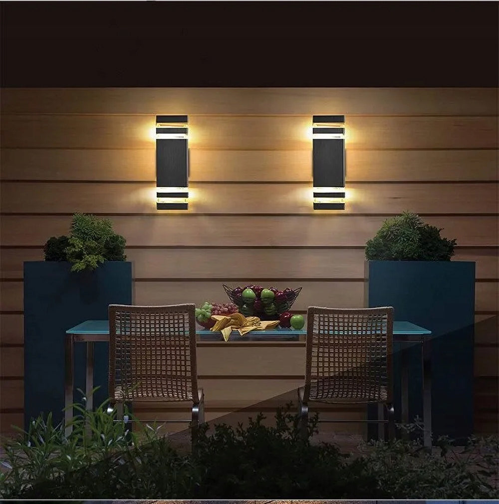 Outdoor Wall Lamp LED Garden Facade Lamp 2xGU10 Wall Double Sided Packaging status original