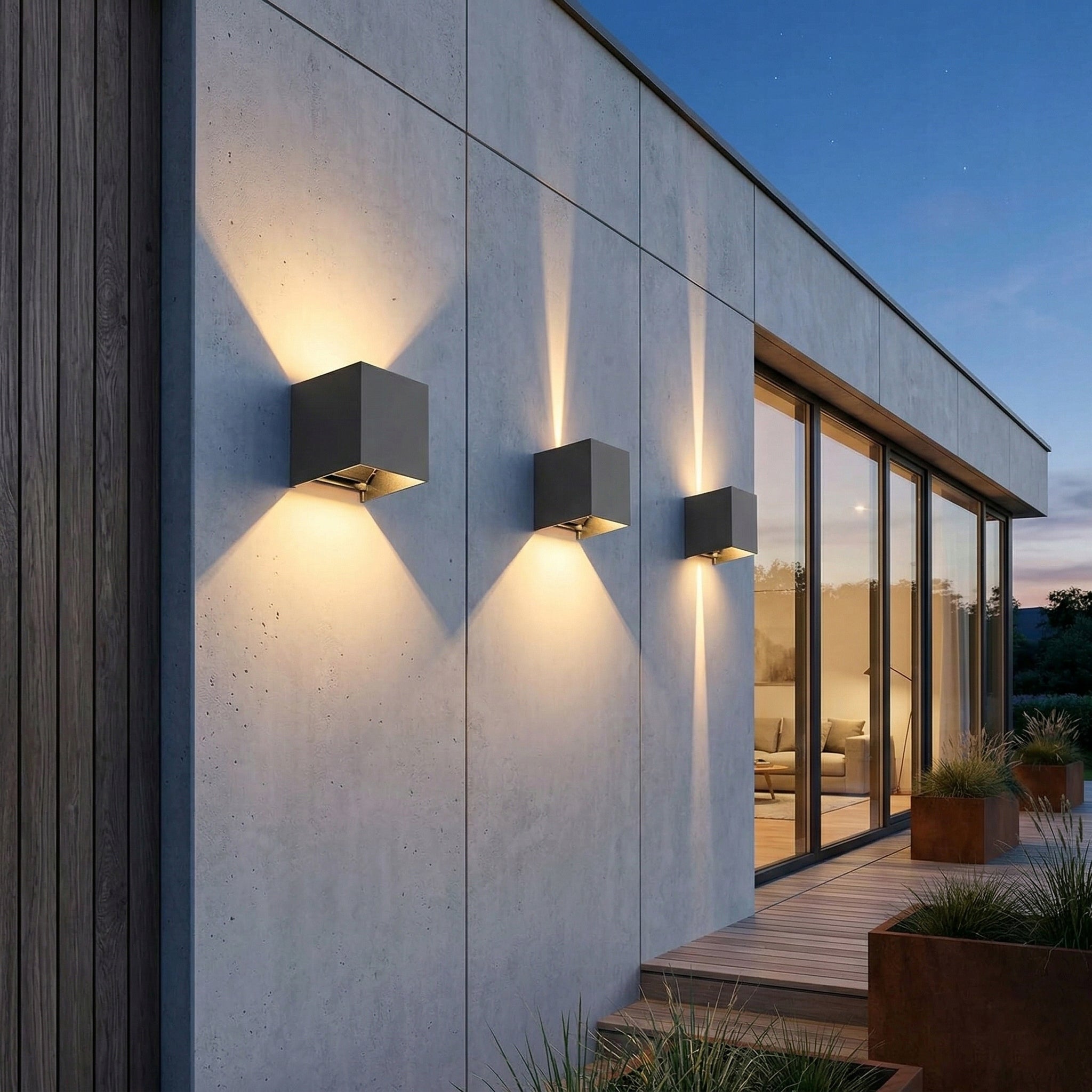 Outdoor Wall Lamp LED Garden Facade Lamp Wall 10W IP65 Sensor Manufacturer code Kinkiet Elewacyjny 7174