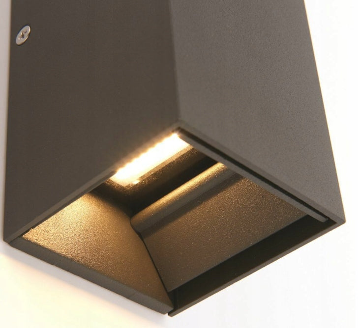 Outdoor Wall Lamp LED Garden Facade Lamp Wall Adjustable 6W IP65 Color black