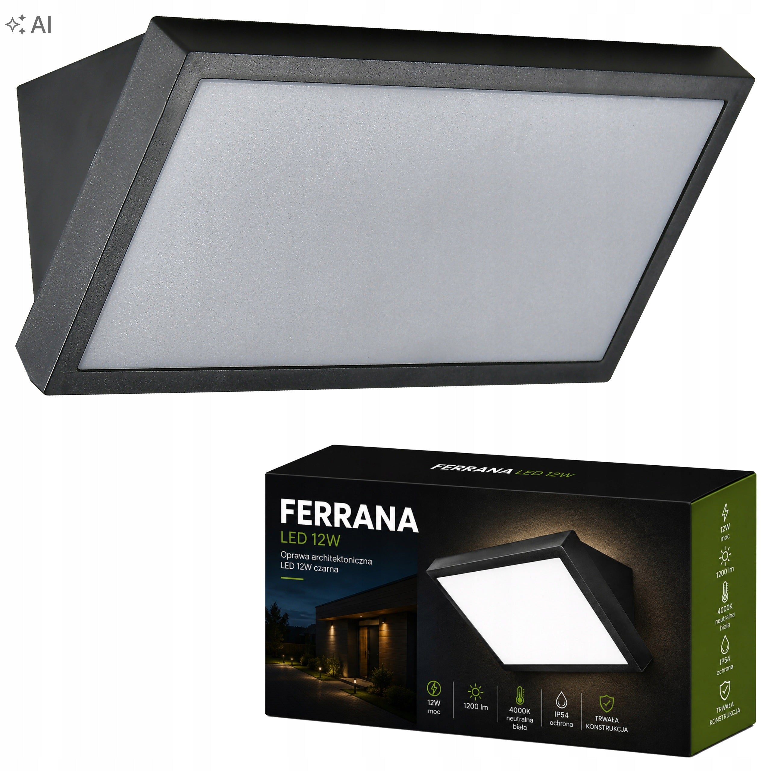 Outdoor Wall Lamp LED Garden Lamp 20W Wall Facade MOTION SENSOR