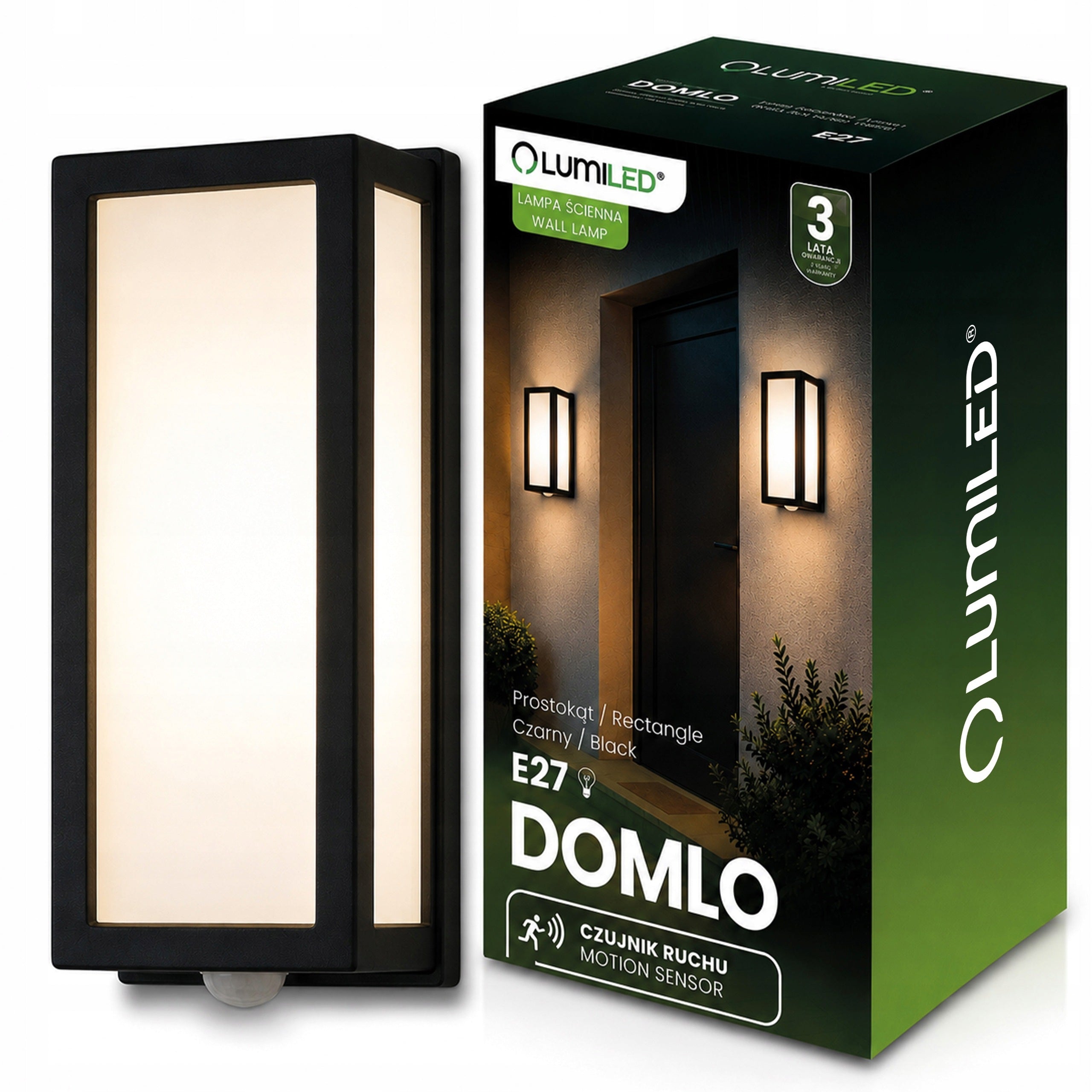 Outdoor Wall Lamp LED Garden Wall Facade Lamp E27 with Sensor