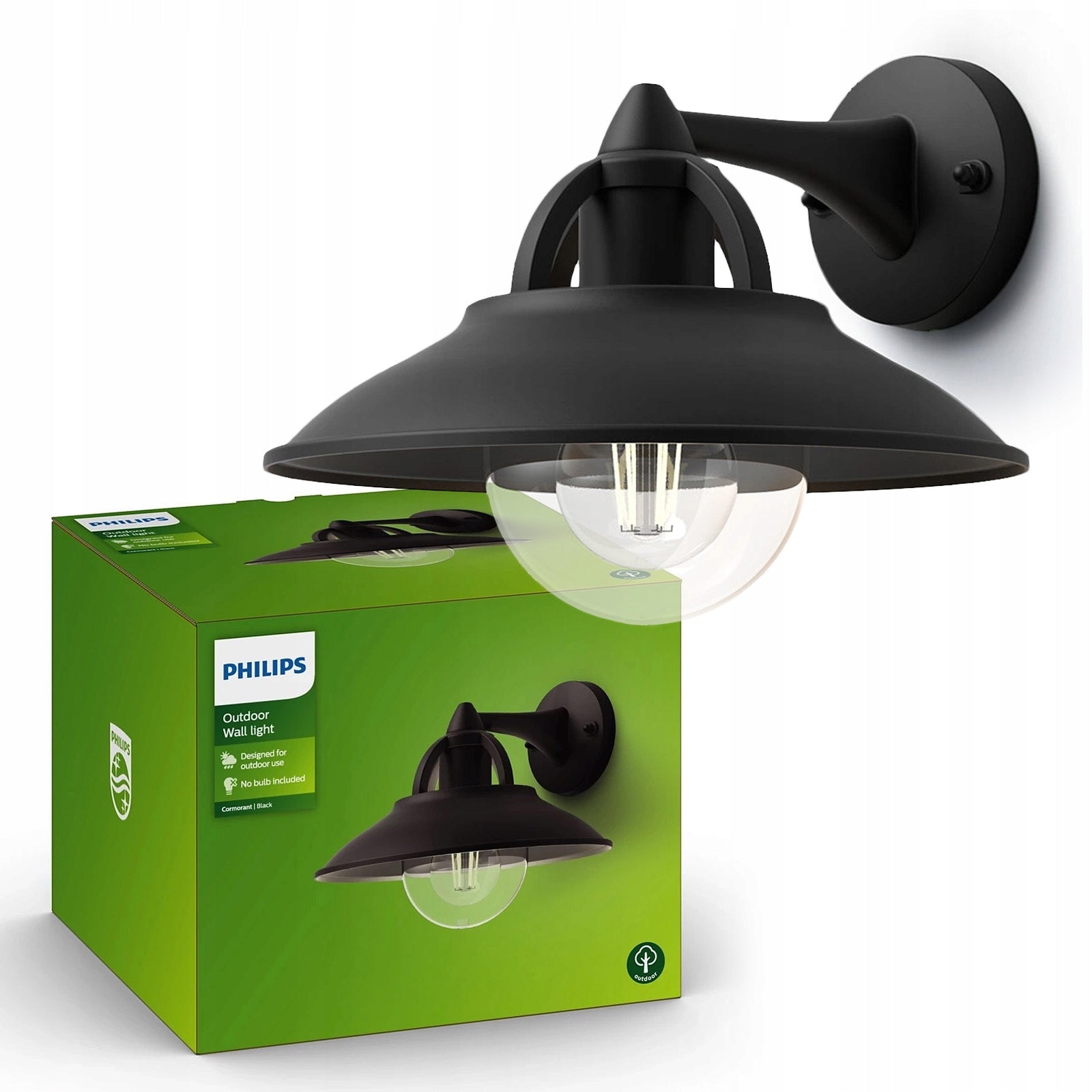 Outdoor Wall Lamp PHILIPS CORMORAN LED Facade Lamp E27 Garden IP44