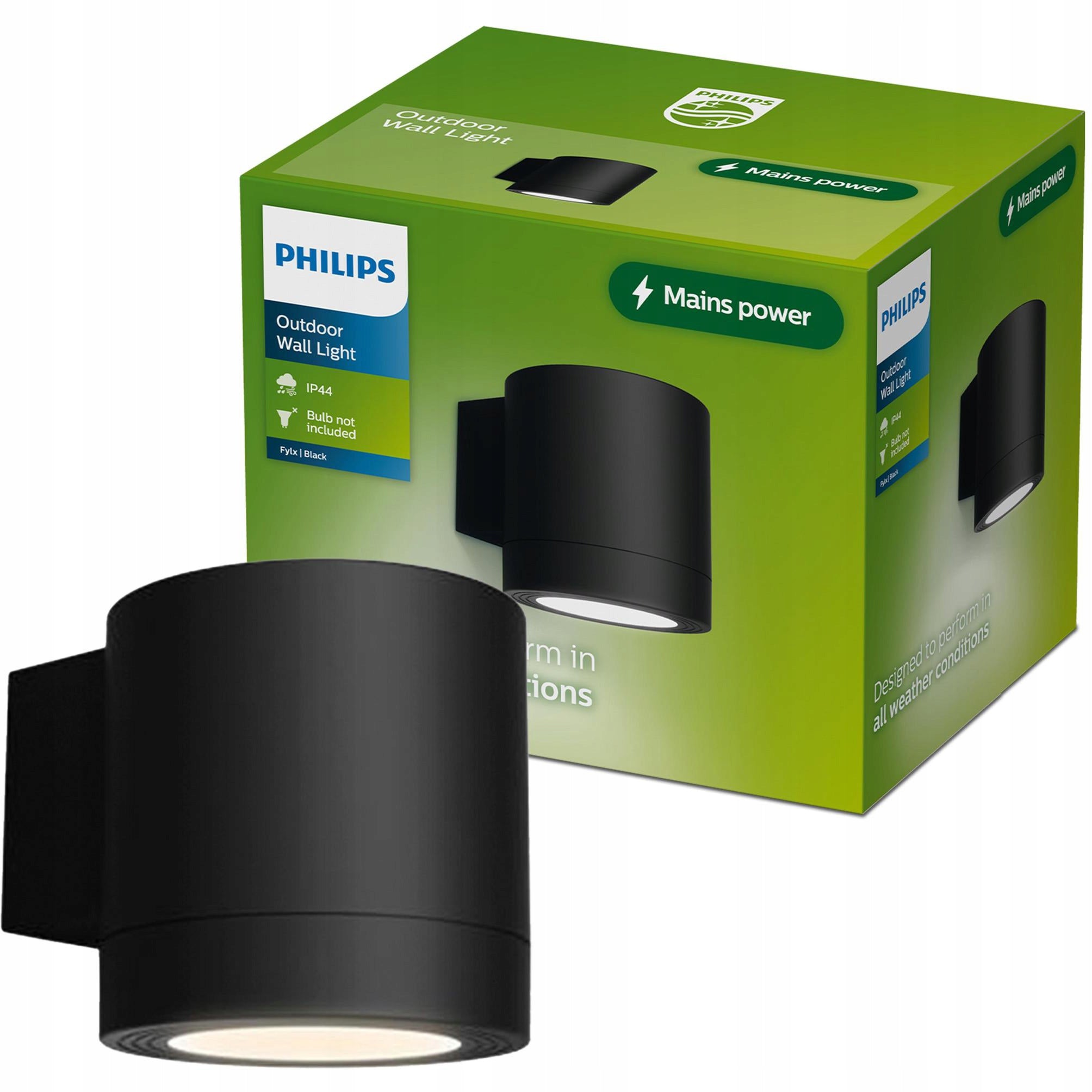 Outdoor Wall Lamp PHILIPS FYLX Facade Lamp GU10 LED Garden Wall Lamp