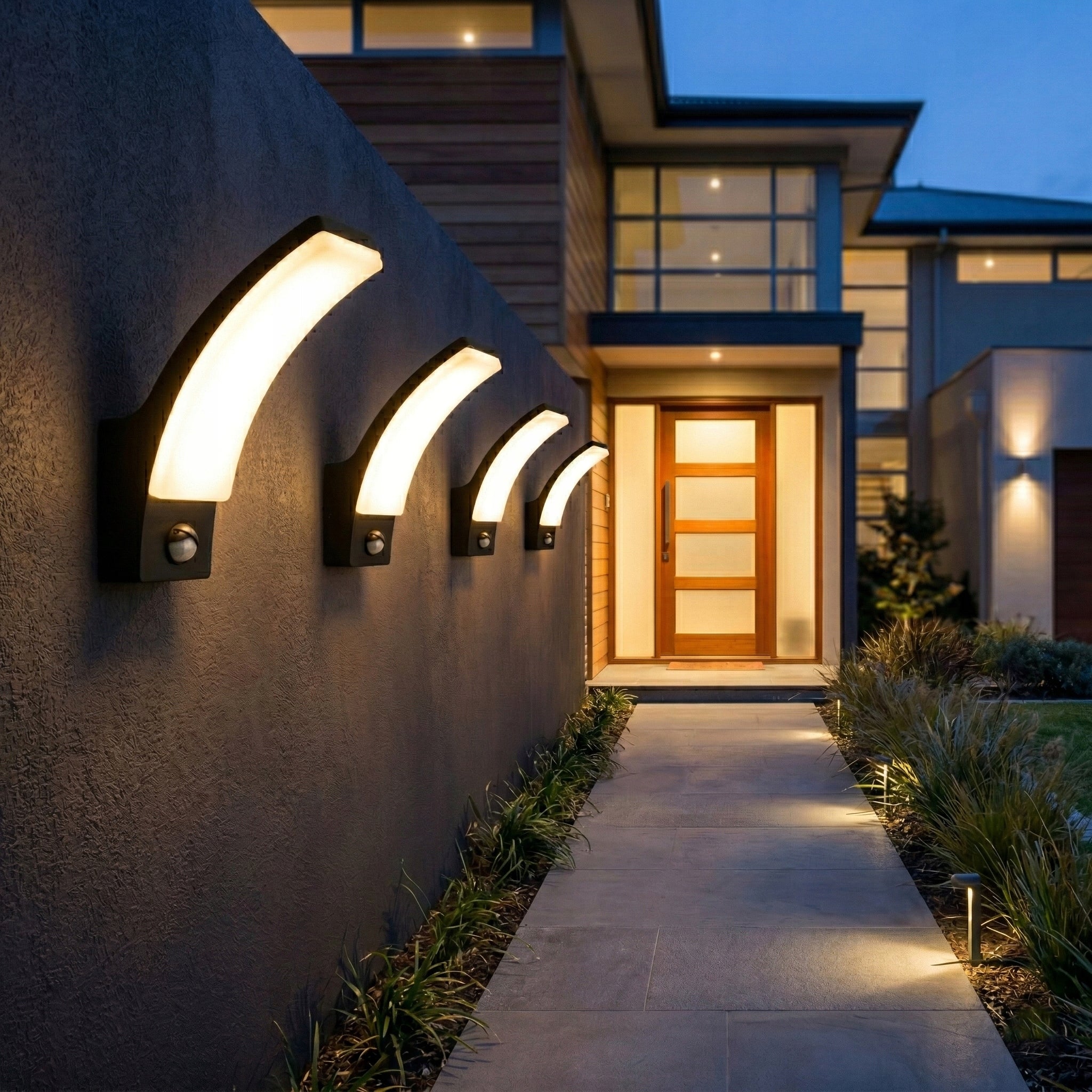 Outdoor Wall Lamp PIR Motion Sensor 12W IP54 LED Garden Facade Lamp Brand Smartled