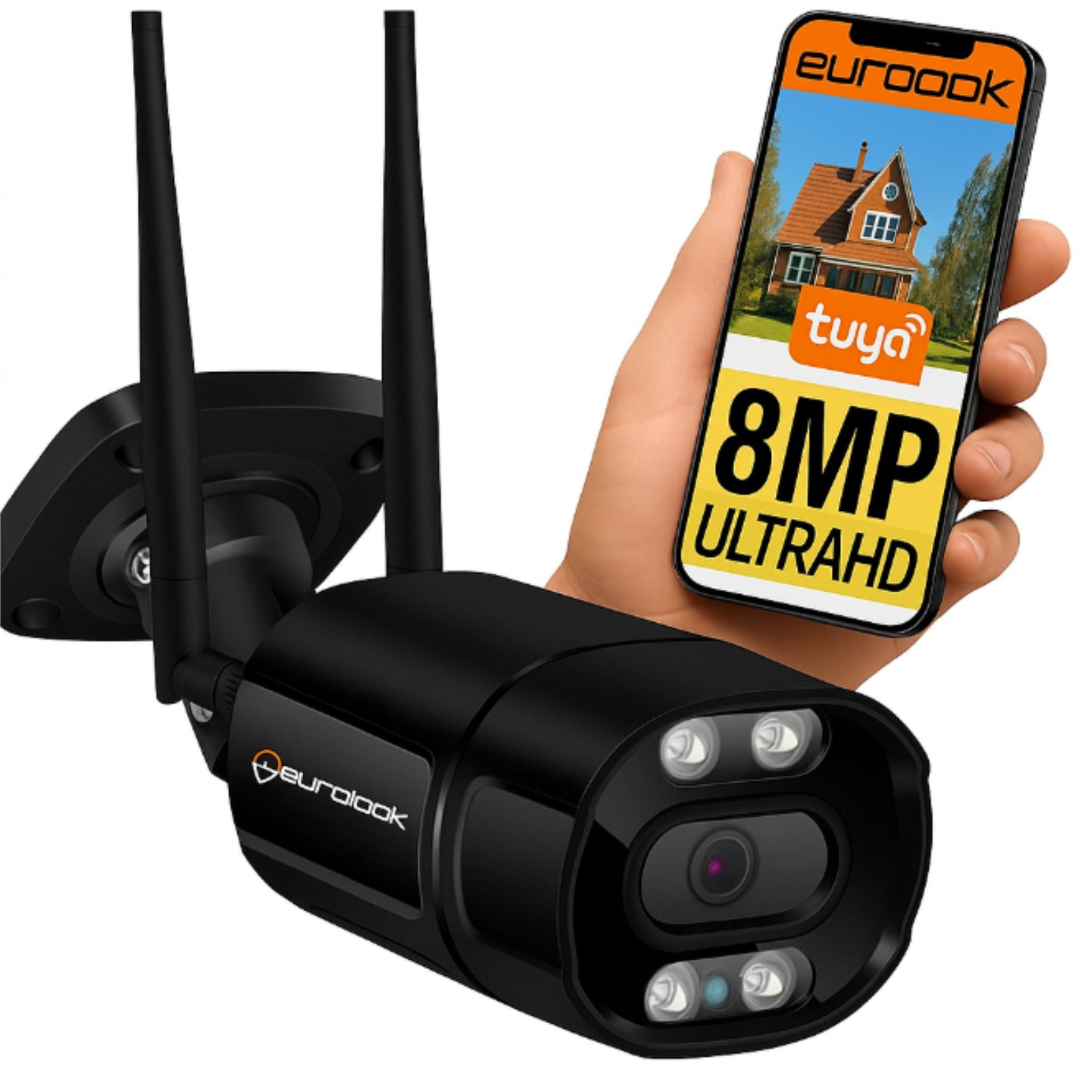 Outdoor WiFi Camera 8MPx 4K Ultra HD ZOOM Wireless Metal Enclosure