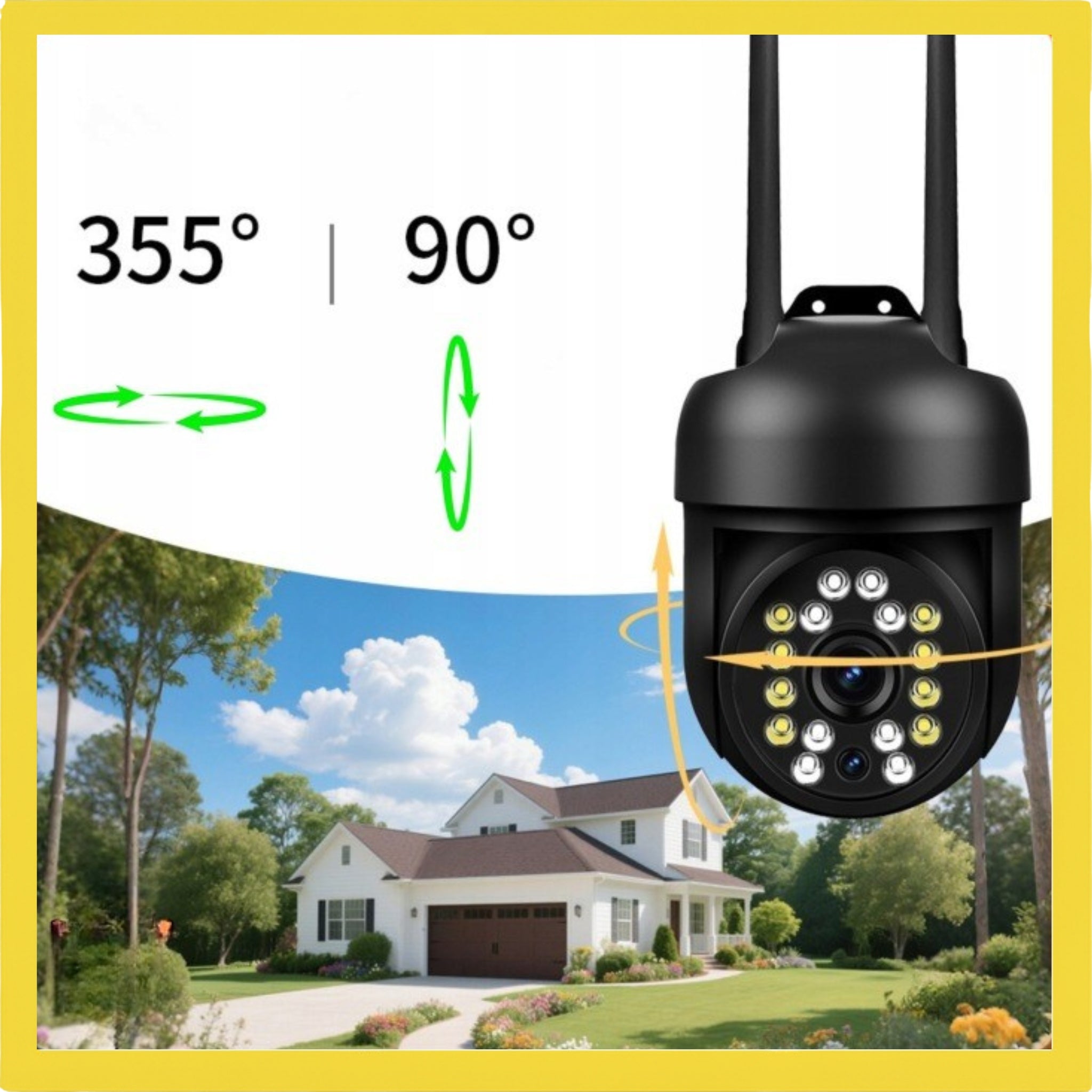 Outdoor Wifi Camera Rotating 10MP UHD 4K ZOOM Audio Tracking Certificates of conformity CE WEEE