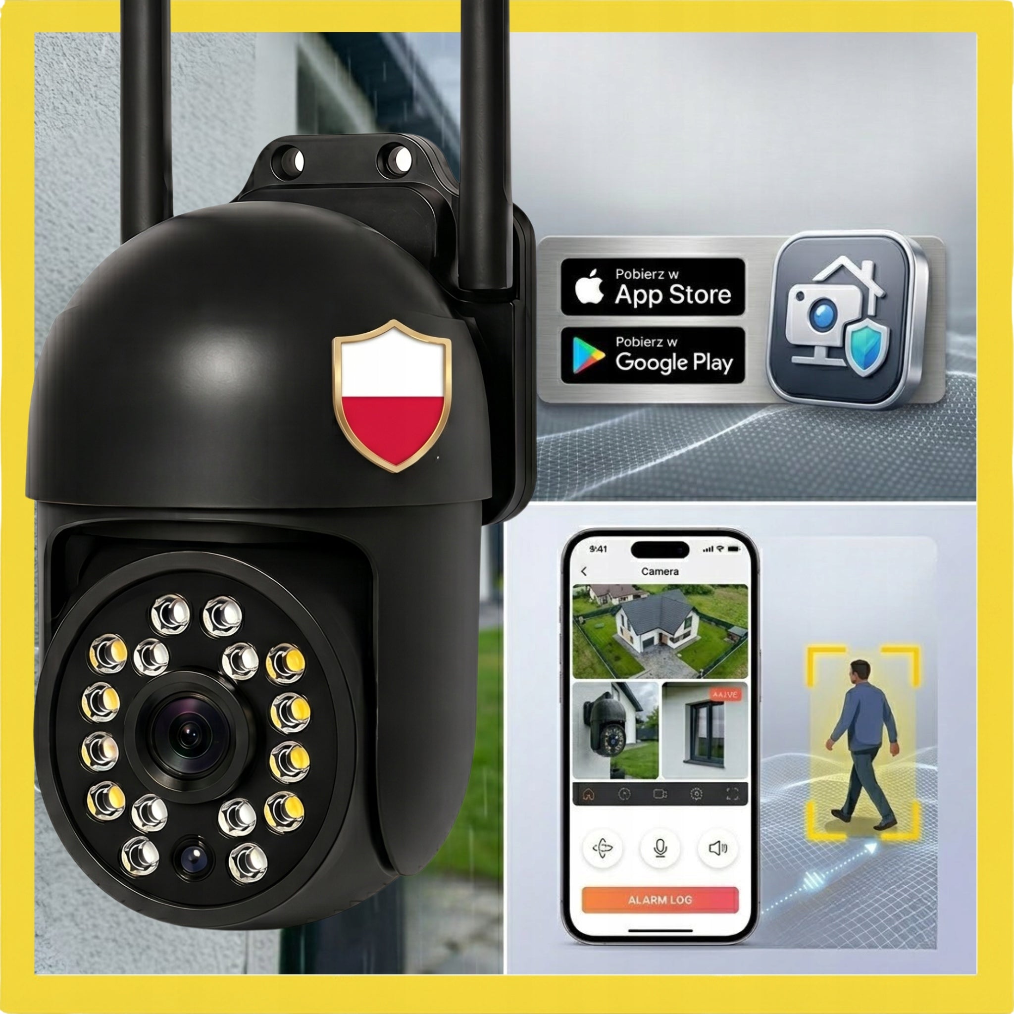 Outdoor Wifi Camera Rotating 10MP UHD 4K ZOOM Audio Tracking Product weight with unit packaging 0.35 kg