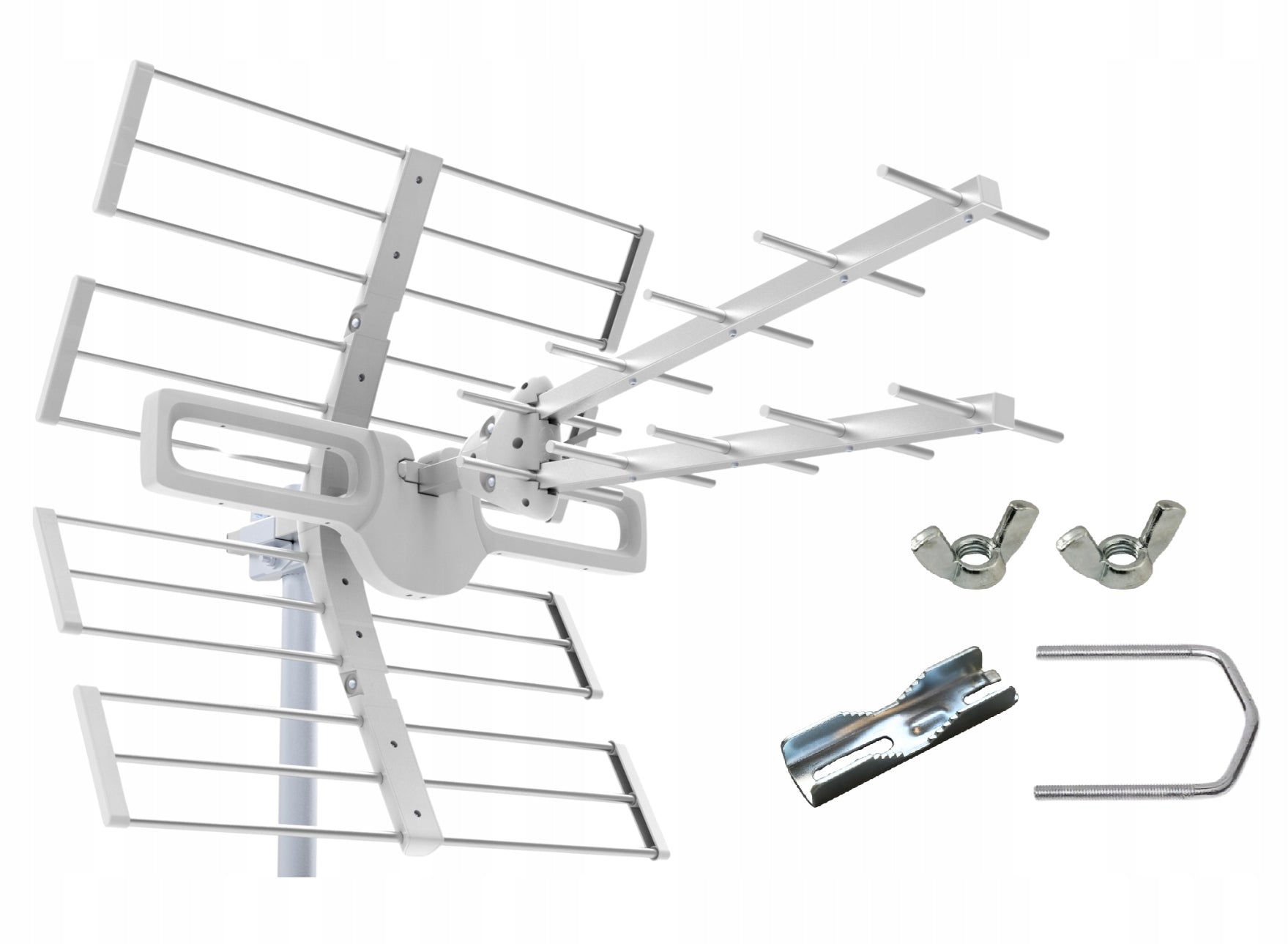 Outdoor antenna for TV DVB-T2 4K UHD H.265 LTE 100 KILOMETERS RANGE