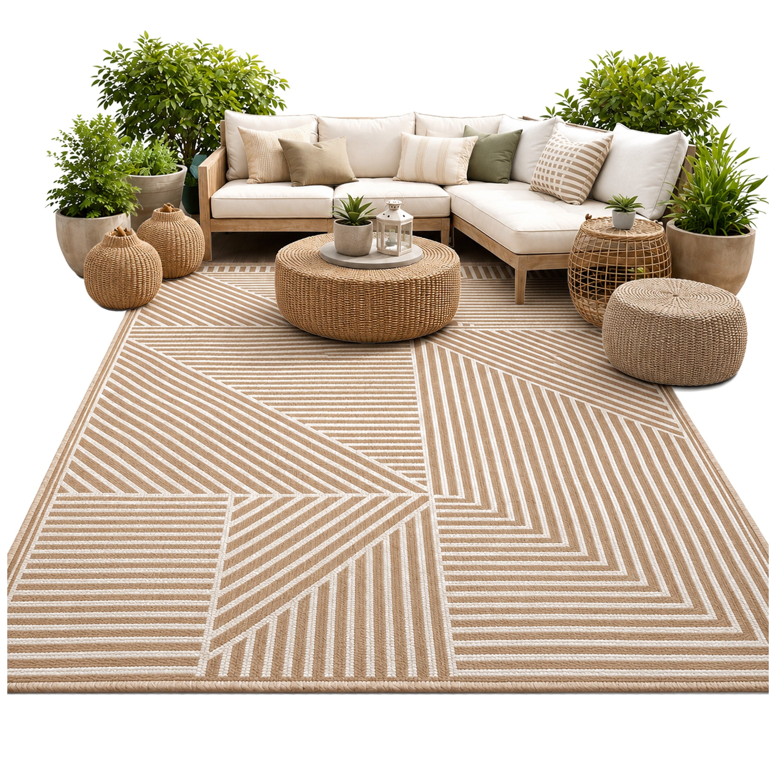 Outdoor carpet terrace mat 140x200 cm waterproof terrace balcony camping