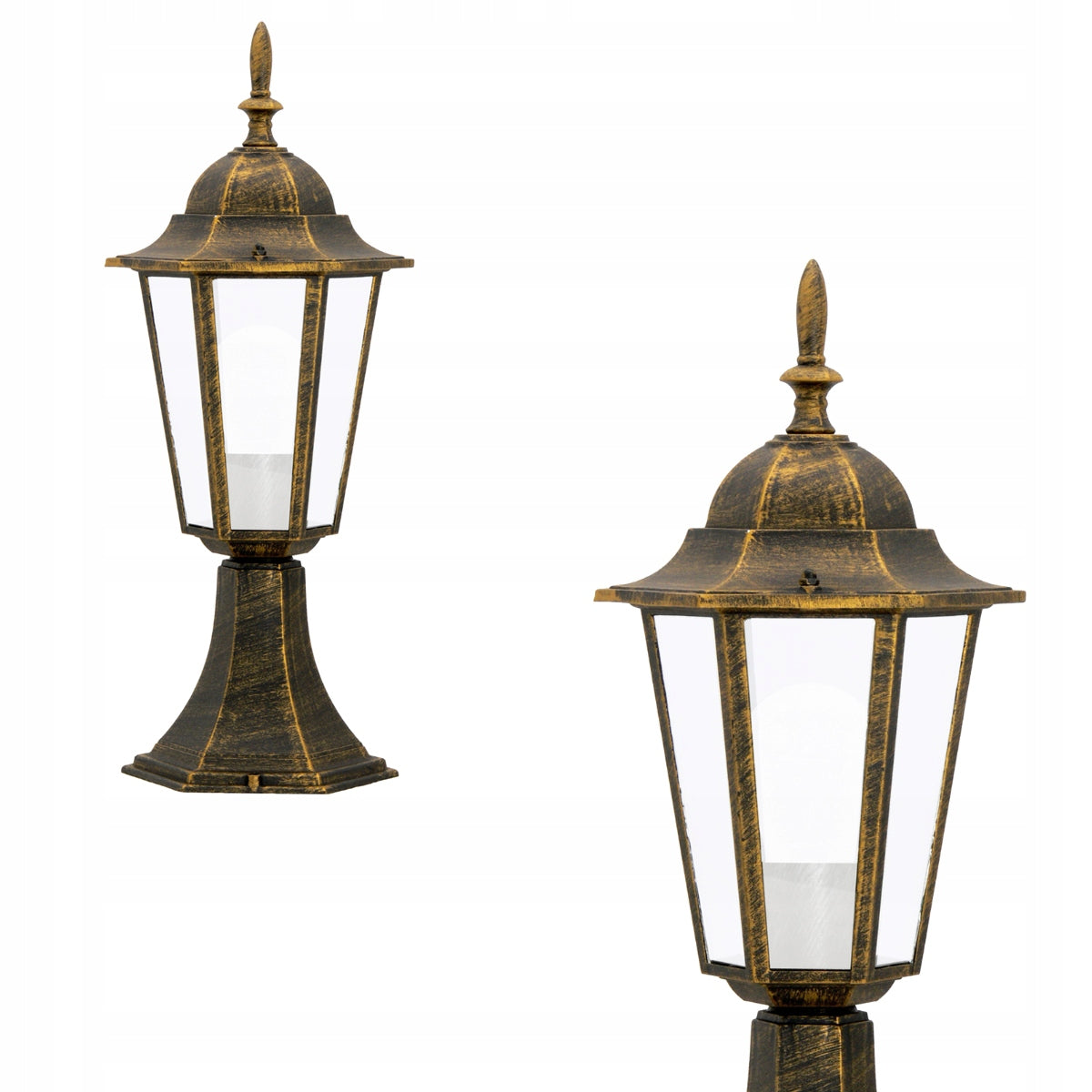 Outdoor lamp LIGURIA low, patina color 1xE27 IP43 Goldlux