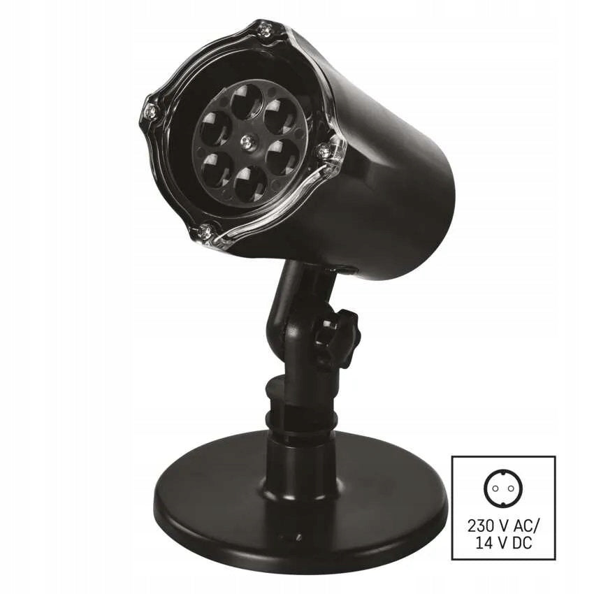 Outdoor projector hammered snowflakes LED 3,6W DCPC04 EMOS Packaging status original