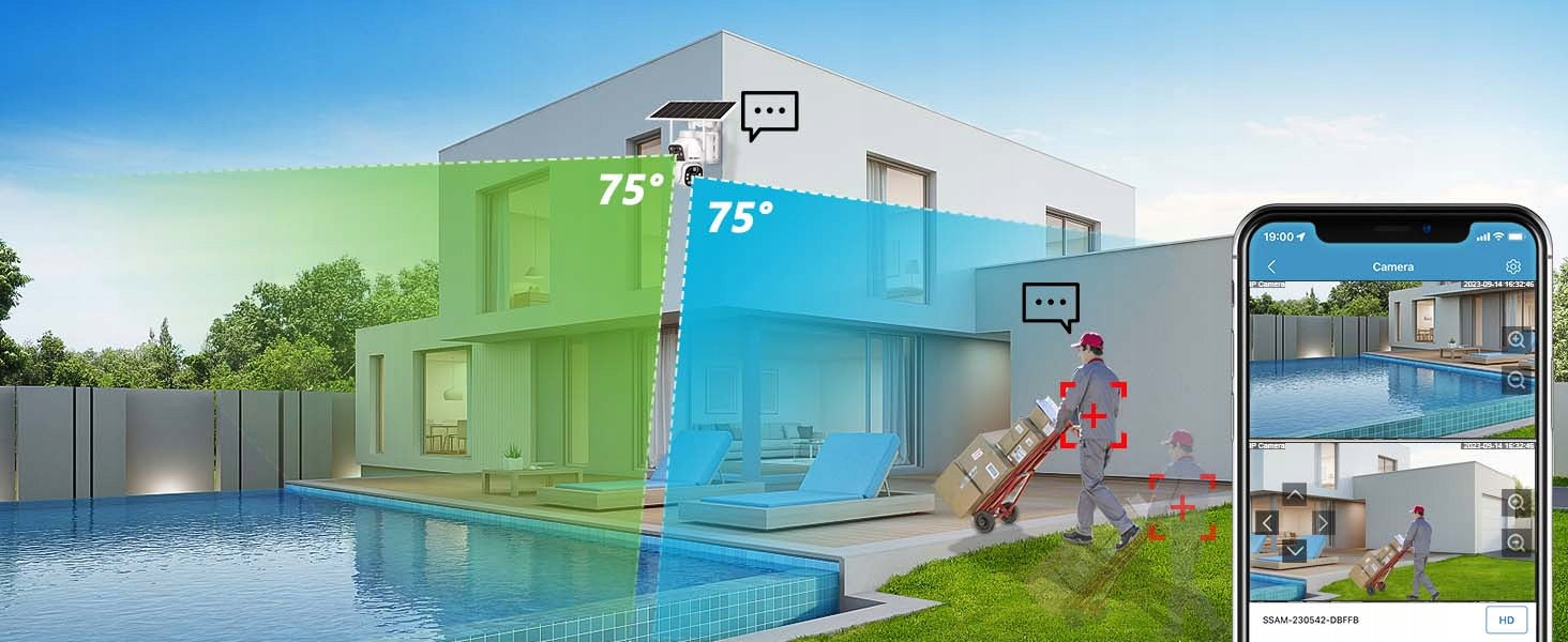 Outdoor solar 8W 7/24 Record Battery WIFI IP Camera F1.6 Wireless 4xZOOM Manufacturer code GENBOLT GB-217H-WIFI