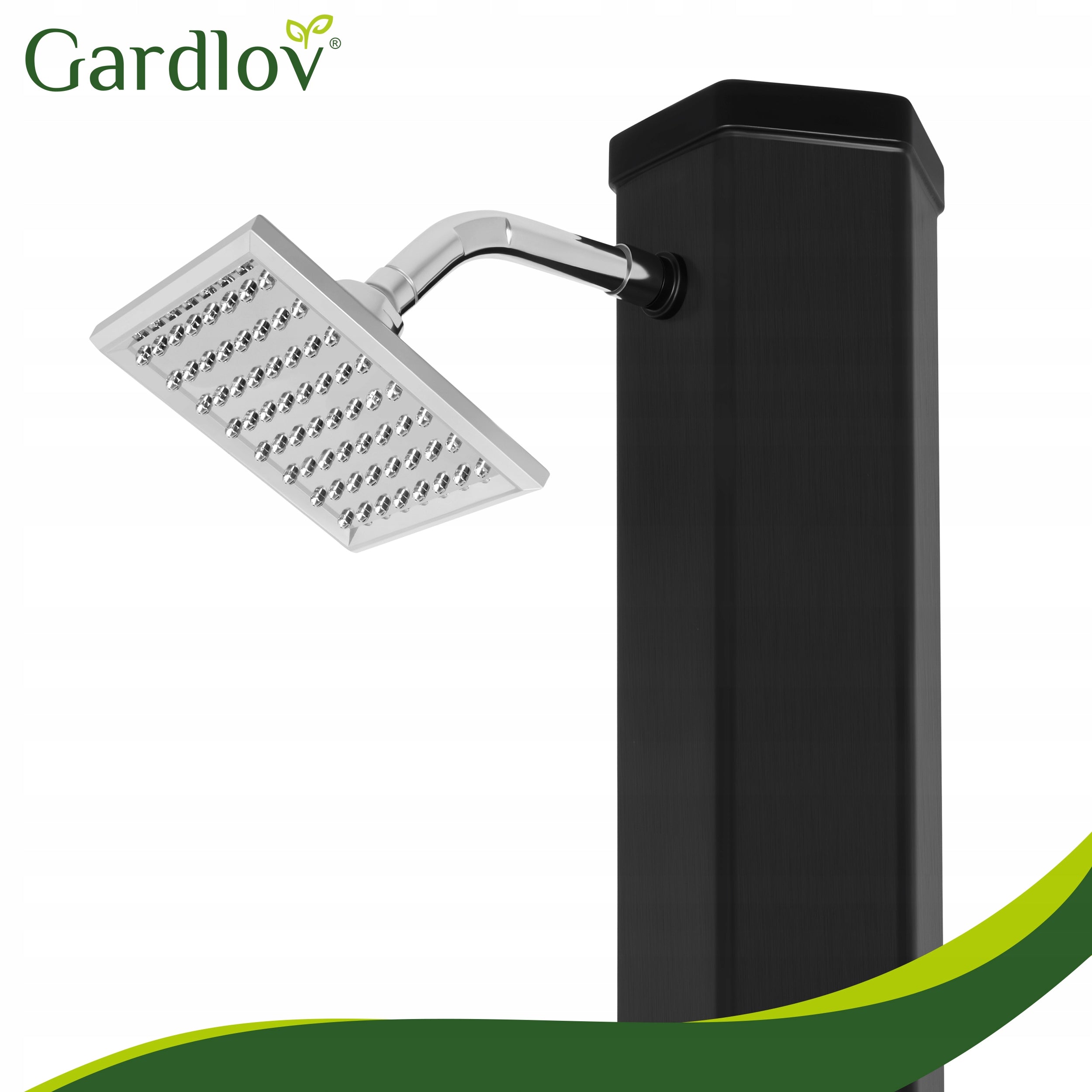 Outdoor vertical solar shower 40L and tap 216cm black 360° Manufacturer code Prysznic solarny 40L Gardlov