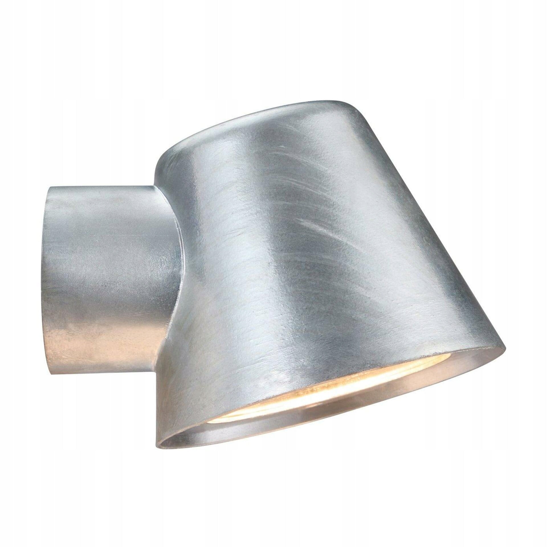 Outdoor wall lamp Aleria galvanized Nordlux silver GU10 35 W IP44 Manufacturer code NORD 2019131031