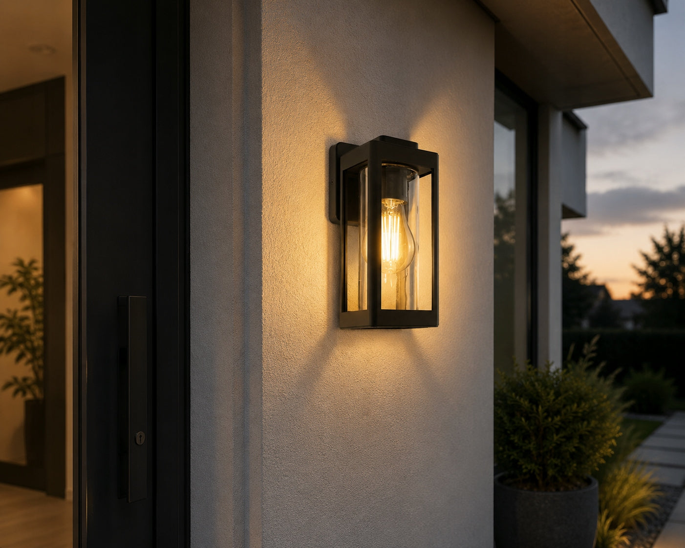 Outdoor wall lamp Facade lamp Garden lantern 1x E27 LED Premium Light source power 35 W