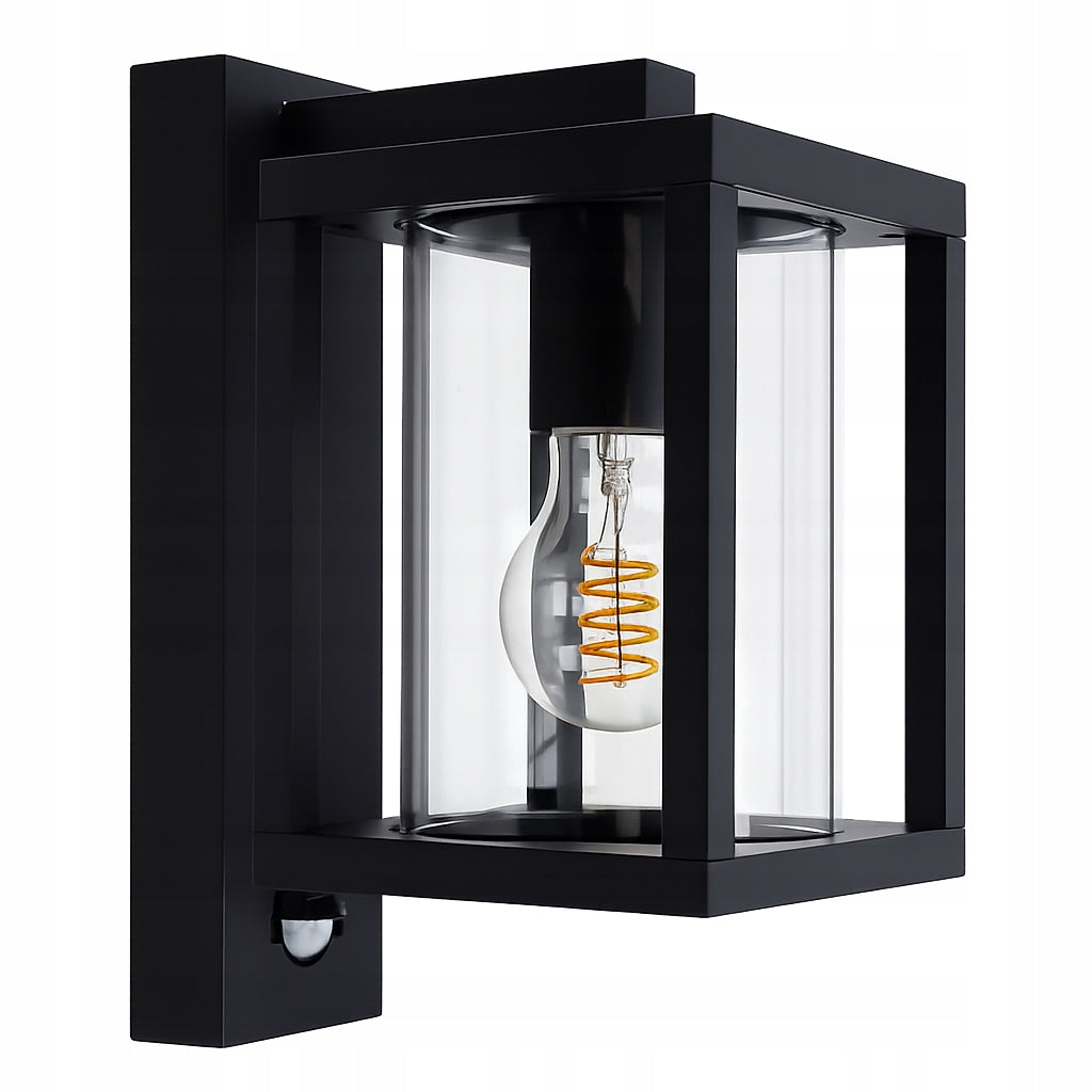 Outdoor wall lamp Facade lamp Lantern 1x E27 LED + PIR motion sensor Manufacturer code 8404