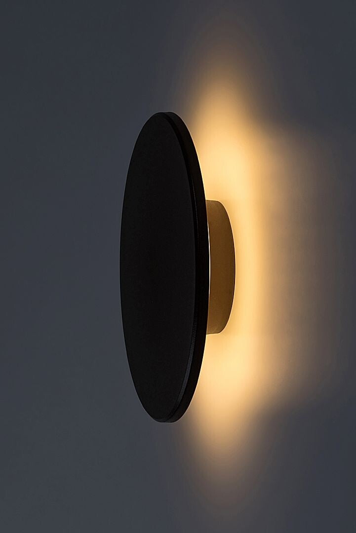 Outdoor wall lamp LED 15W brown round 22 cm IP65 Rabalux Batteries included no
