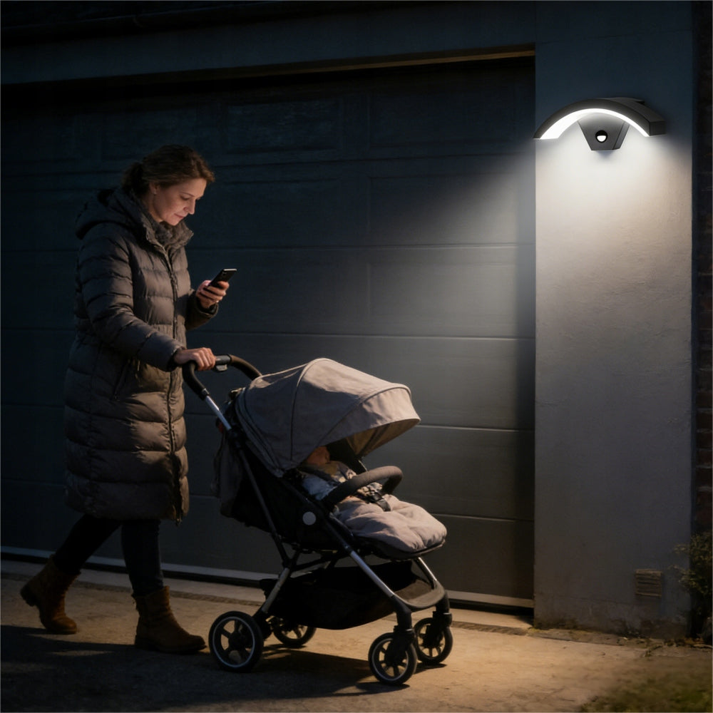 Outdoor wall lamp LED facade lamp IP65 TWILIGHT MOTION SENSOR Product weight with unit packaging 0.9 kg