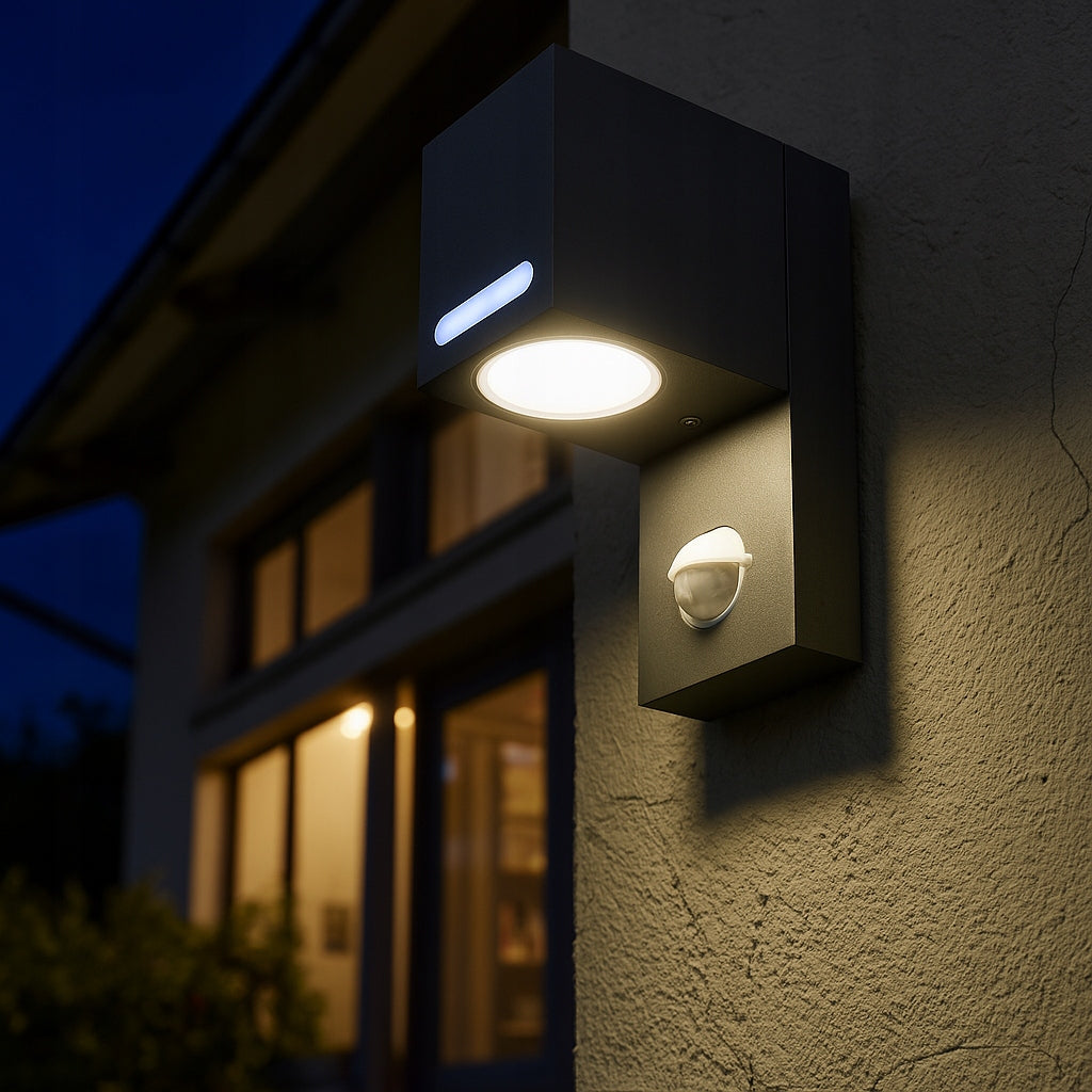 Outdoor wall lamp LED lamp MOTION SENSOR gu10 garden facade wall Color black