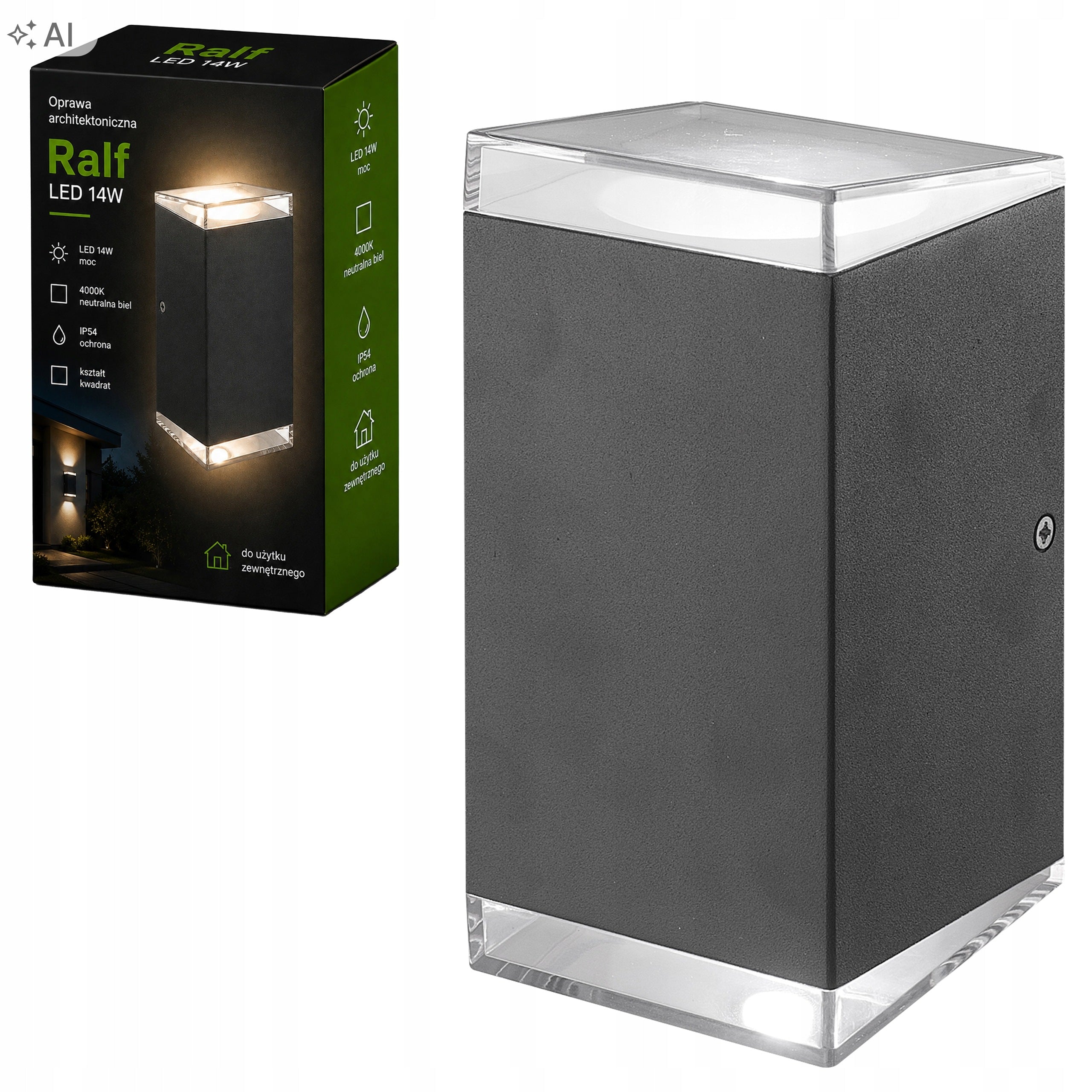 Outdoor wall lamp outdoor facade wall lamp LED wy