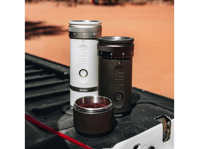 Outin Fino Portable Electric Espresso Coffee Grinder - Electric Dominant color white