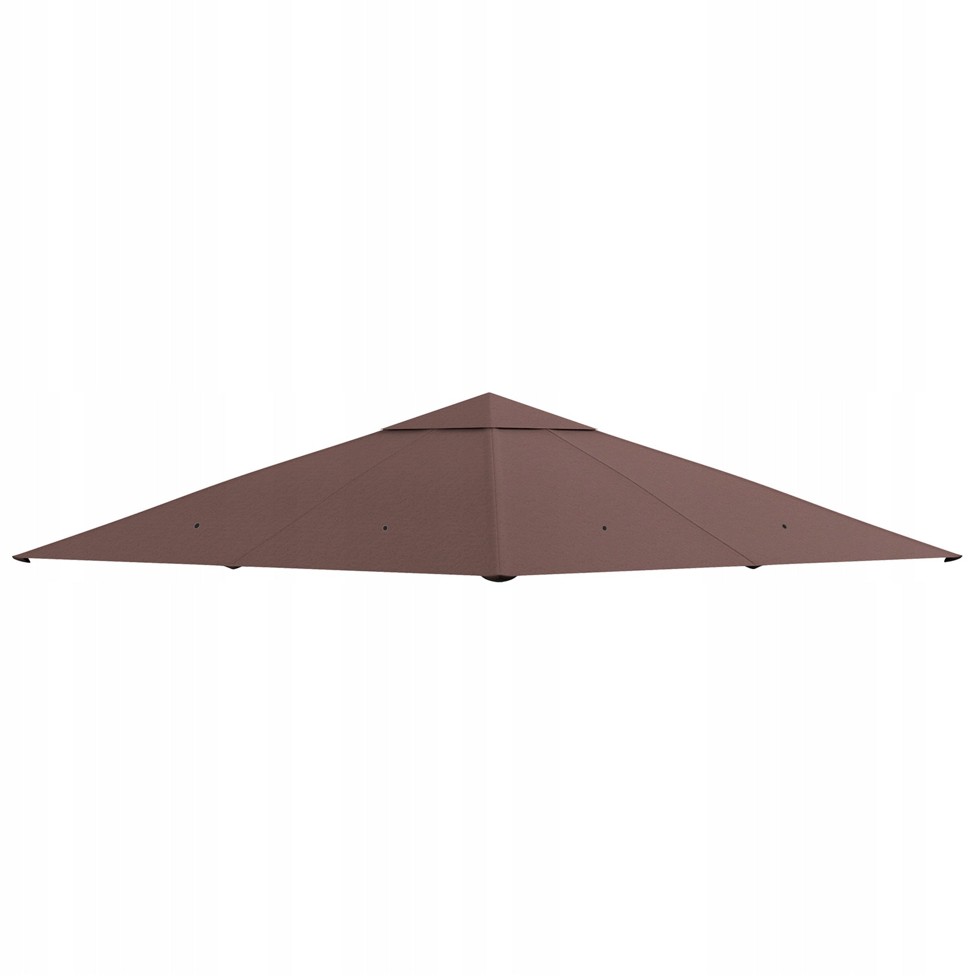 Outsunny Gazebo roof 3x3m, hydrophobic, replacement roof polyester coffee