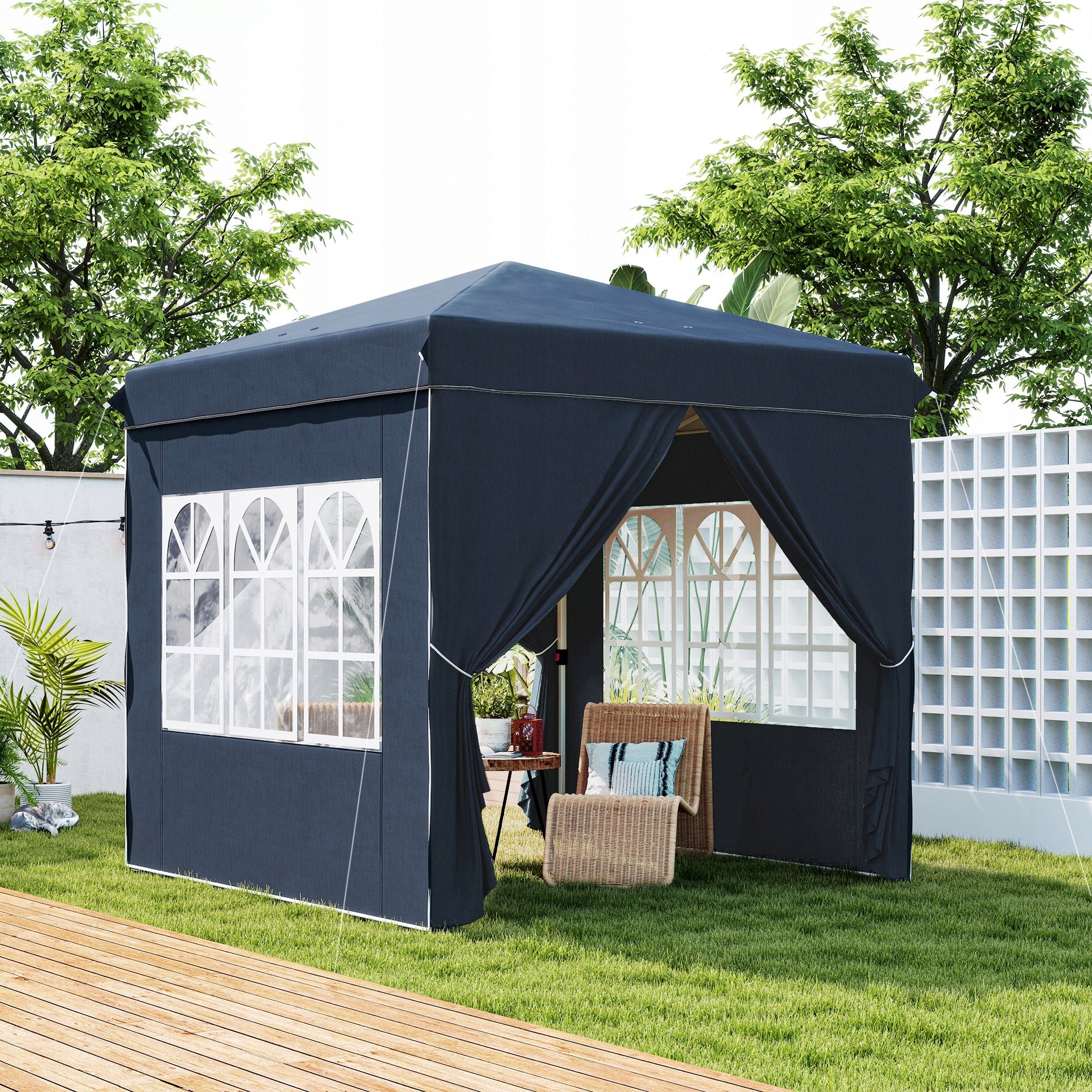 Outsunny Pavilion 2,5x2,5m, waterproof, stable, winter, pop-up Manufacturer Outsunny