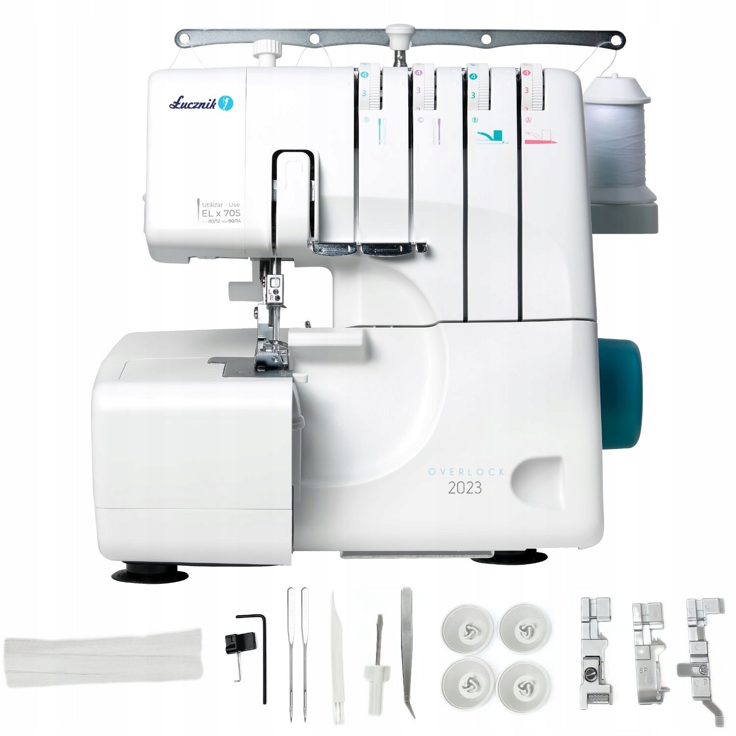 Overlock home overlock power 4-thread Łucznik 2023 + additional accessories