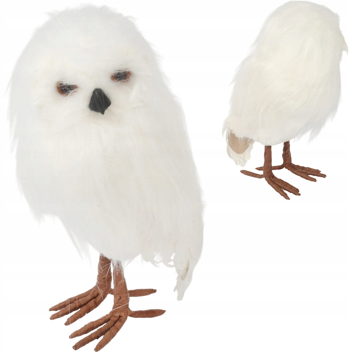 Owl Beautiful fluffy winter Christmas decoration 28cm CHRISTMAS