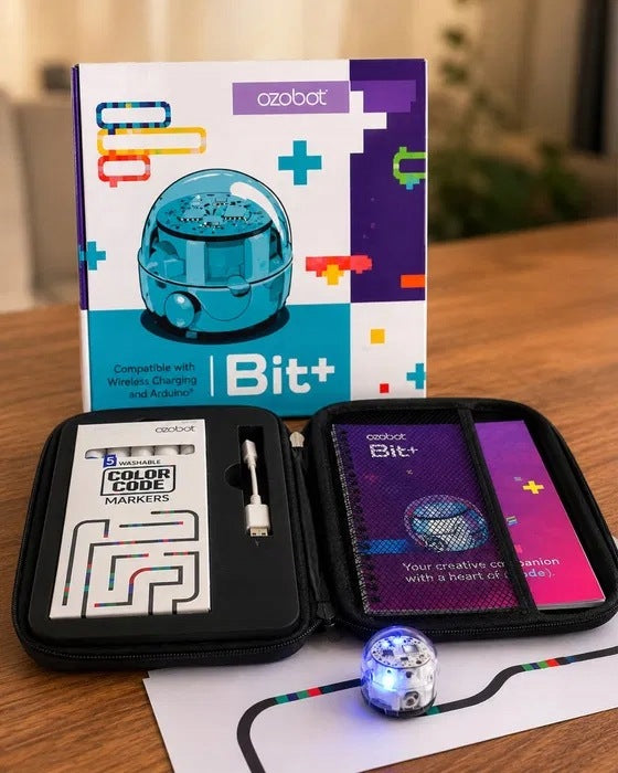 Ozobot Bit+ – robot edukacyjny do nauki programowania + etui i akcesoria