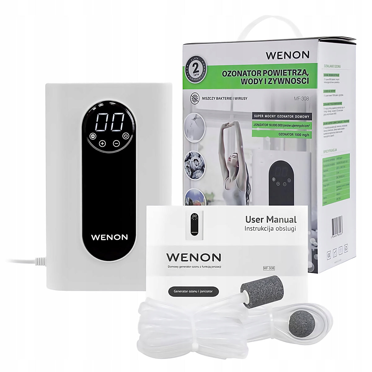 Ozonator water and food air ionizer Wenon MF-308 Packaging status original