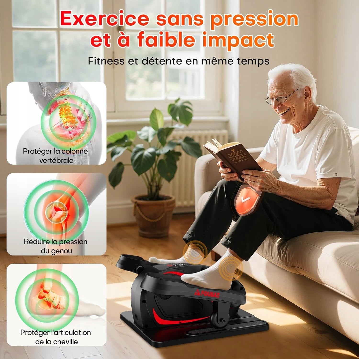 P30 FOUSAE Elliptical Trainer, 2 in 1, Miniature Electric Bike Manufacturer code FOUSAE