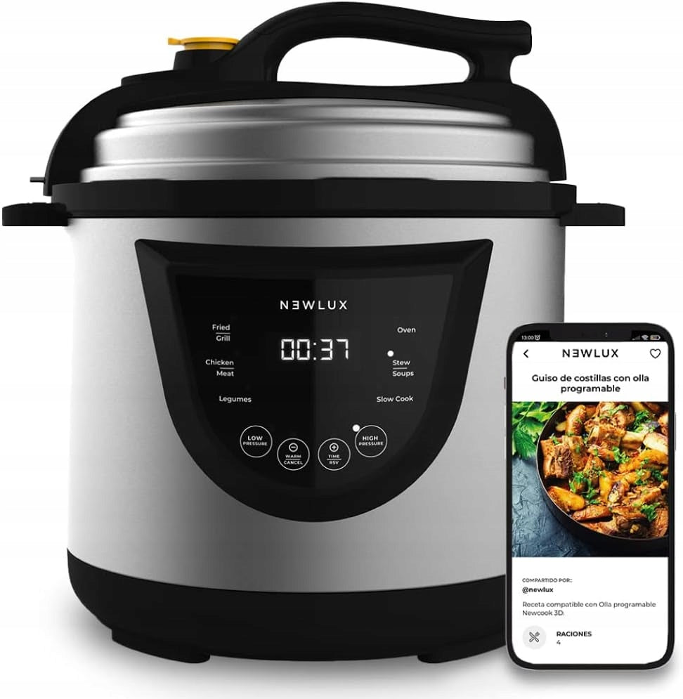 P381 Pressure Cooker Newcook Olla Programable 6L Chef Pot V110