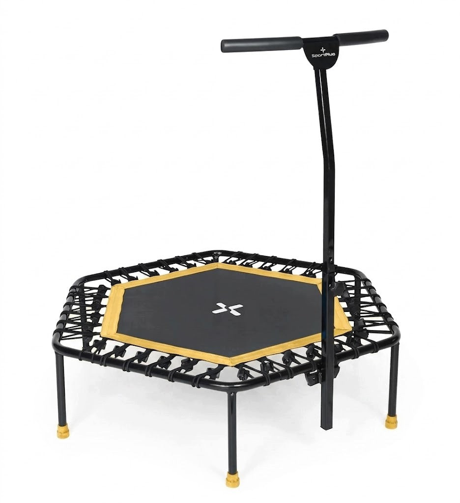 P591 SportPlus Home fitness trampoline with bar adjustable up to 130 kg