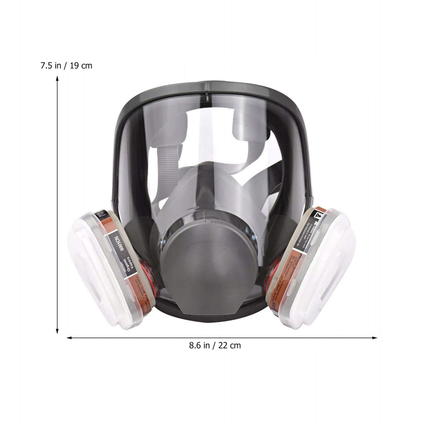 PAINT DUST MASK PROTECTIVE SET OF 2 FILTERS + CARBON CARTRIDGES Medical device no
