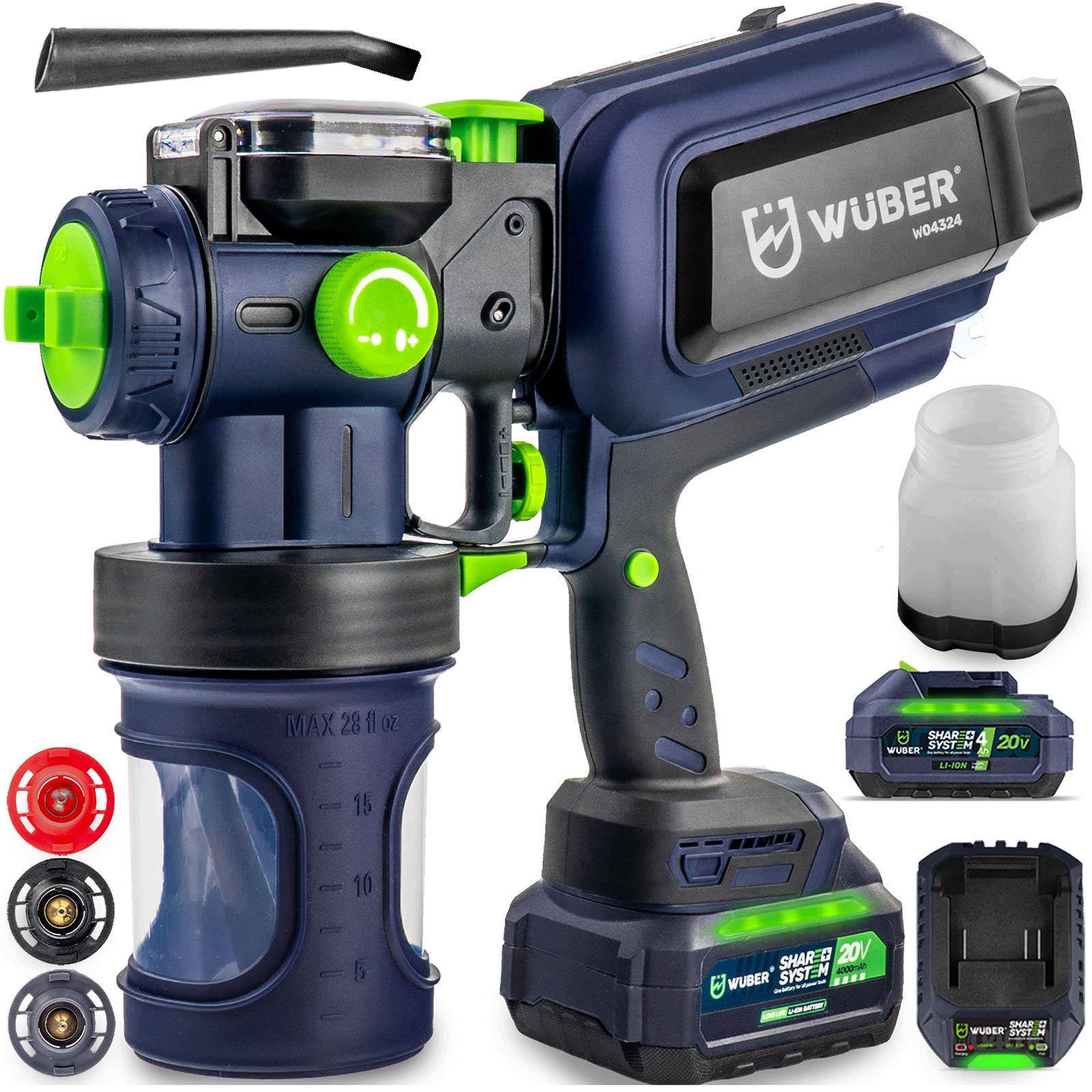 PAINT GUN RECHARGEABLE UNIT 150W LED BATTERY 4.0 Ah CHARGER
