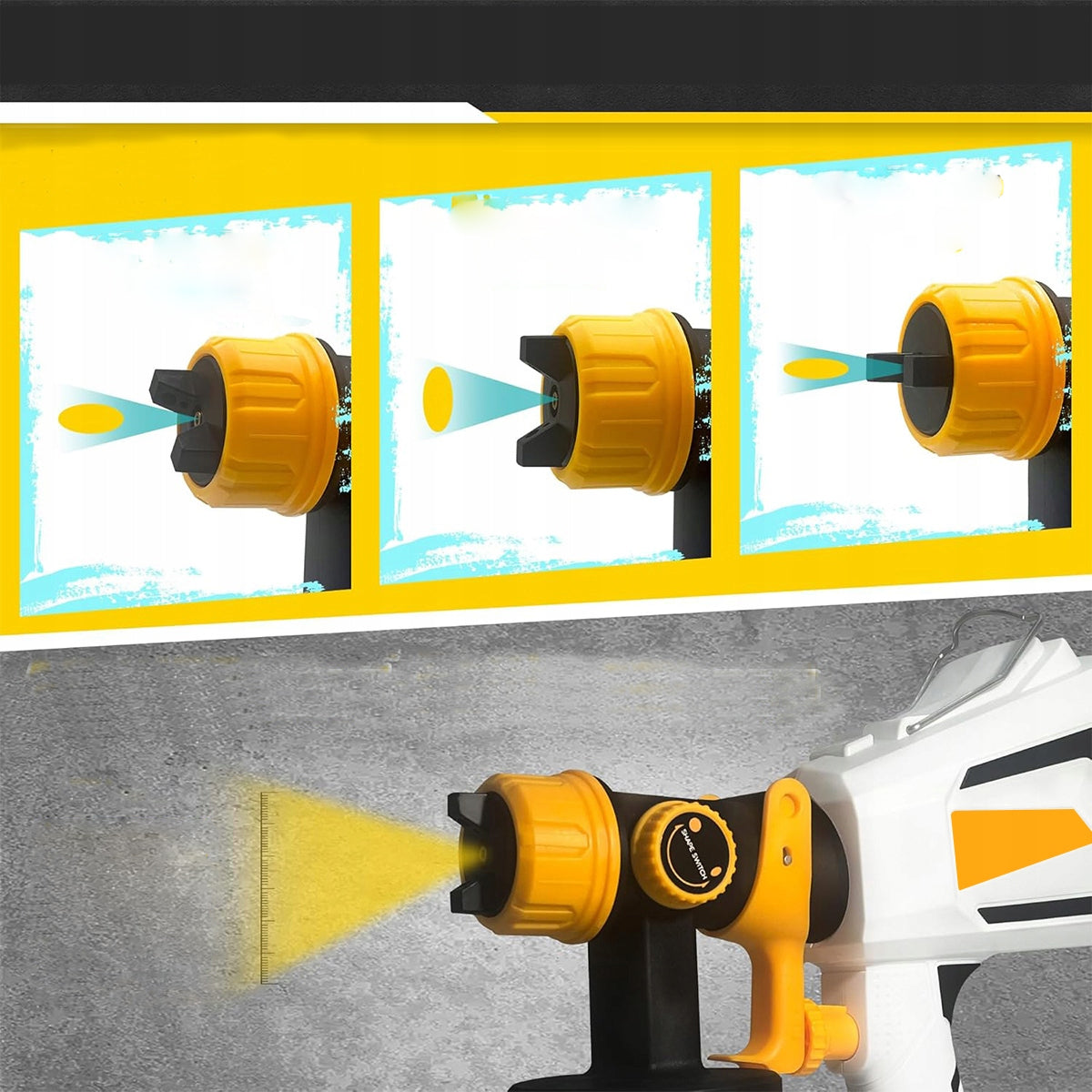 PAINT GUN WALL PAINTING UNIT 5NOZZLES 100 DIN SET DEKO Brand no brand