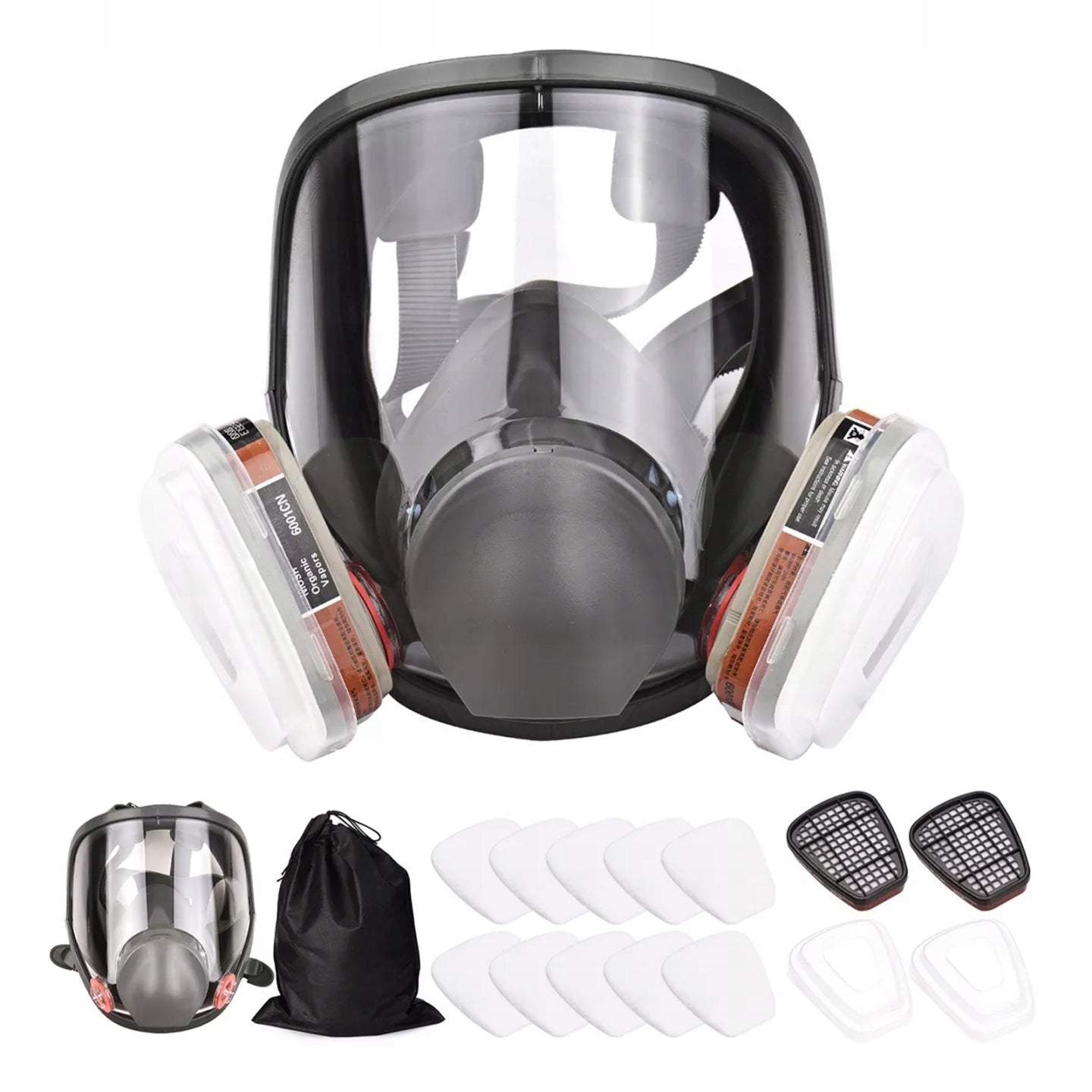 PAINT MASK FULL GAS DUST PROTECTION WITH CARTRIDGE FILTERS