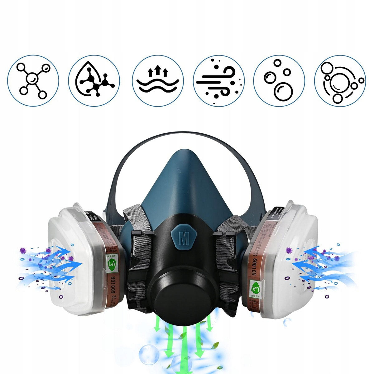 PAINT MASK HALF MASK PROTECTIVE DUST FILTER SET CARTRIDGES Manufacturer of a medical device 4069443202484