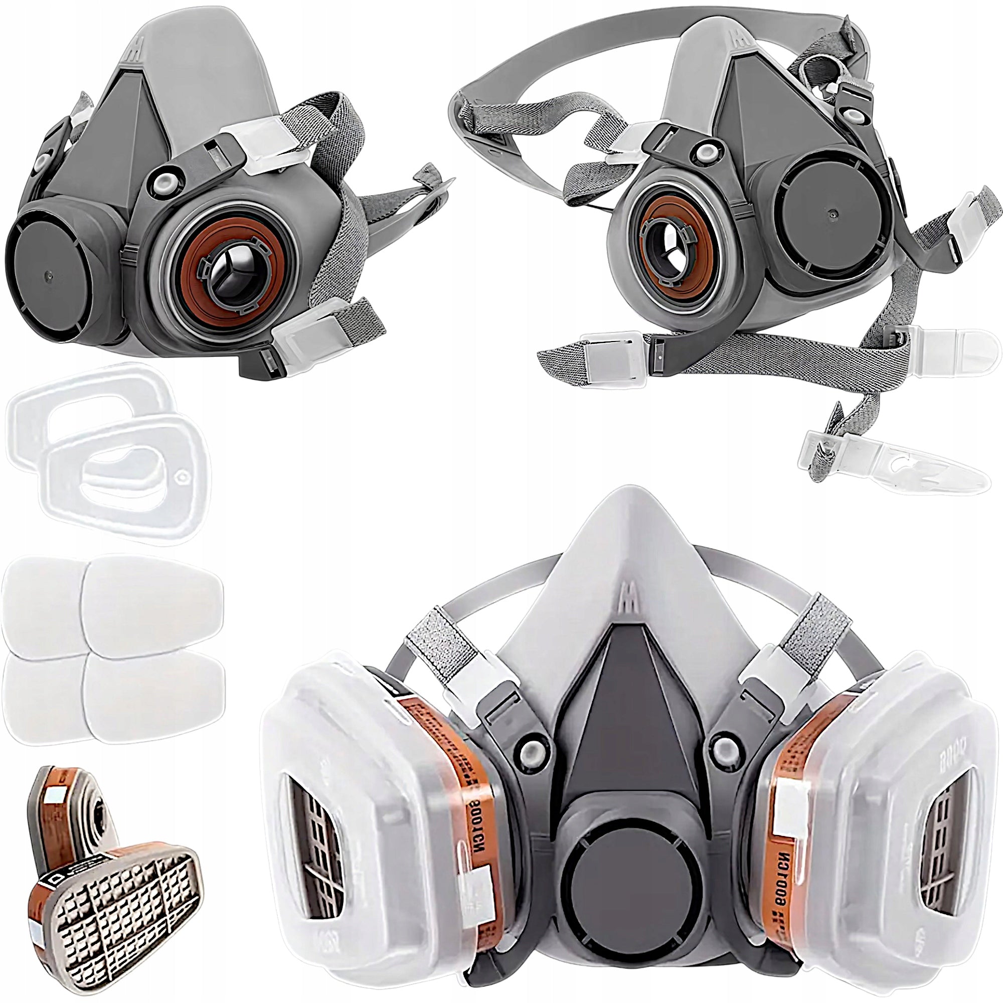 PAINT MASK HALF MASK PROTECTIVE DUST FILTERS CARTRIDGES FILTERS Packaging status original