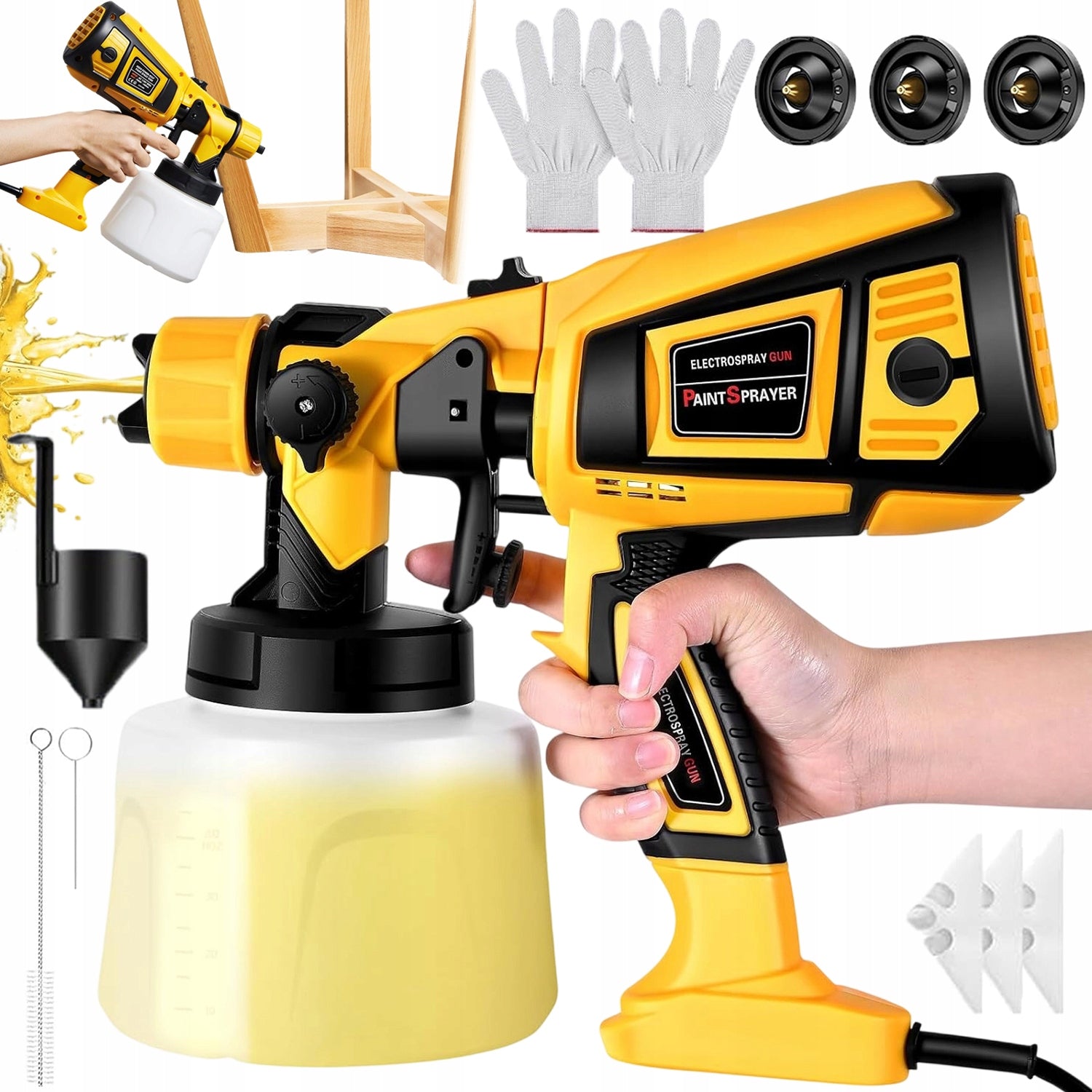 PAINT SPRAY GUN FOR WALL PAINTING 1400ML