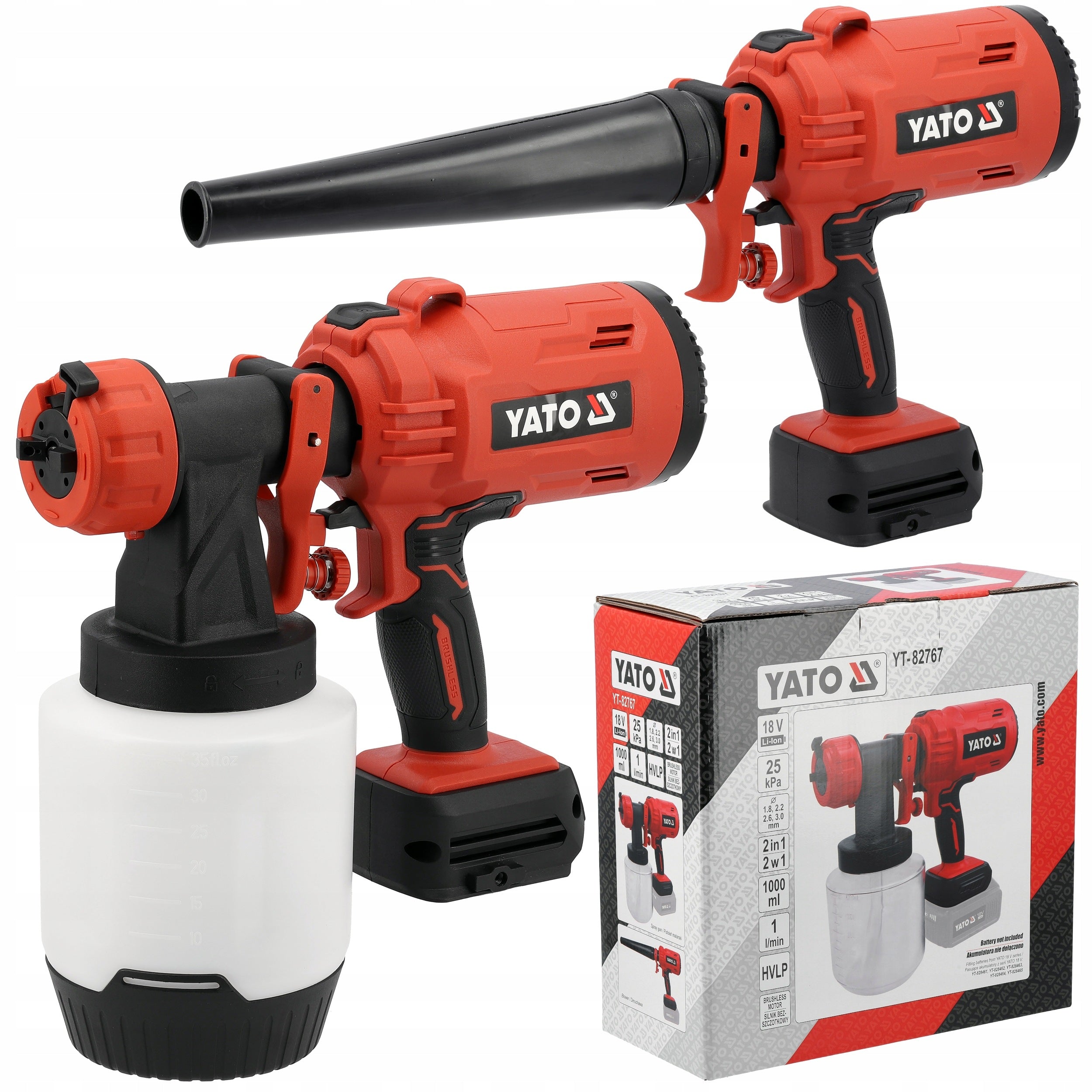 PAINT SPRAYER CORDLESS SPRAY PAINT GUN WITHOUT AKU