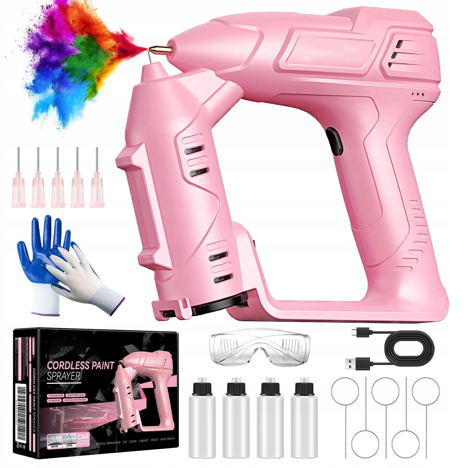 PAINT SPRAYER ELECTRIC PAINT GUN 750W 5 NOZZLES