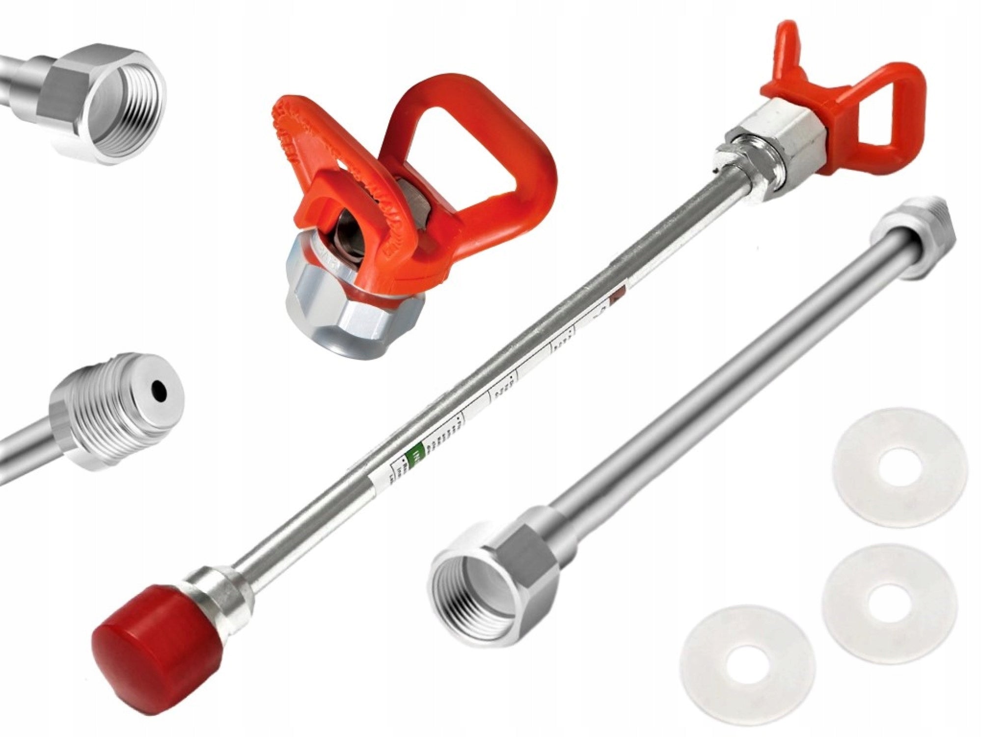 PAINTING EXTENSION 30CM + 50CM + NOZZLE COVER RAC V FOR WAGNER YATO DEDRA Manufacturer code ZESTAW PRZEDŁUŻEK 30+50CM+RAC V