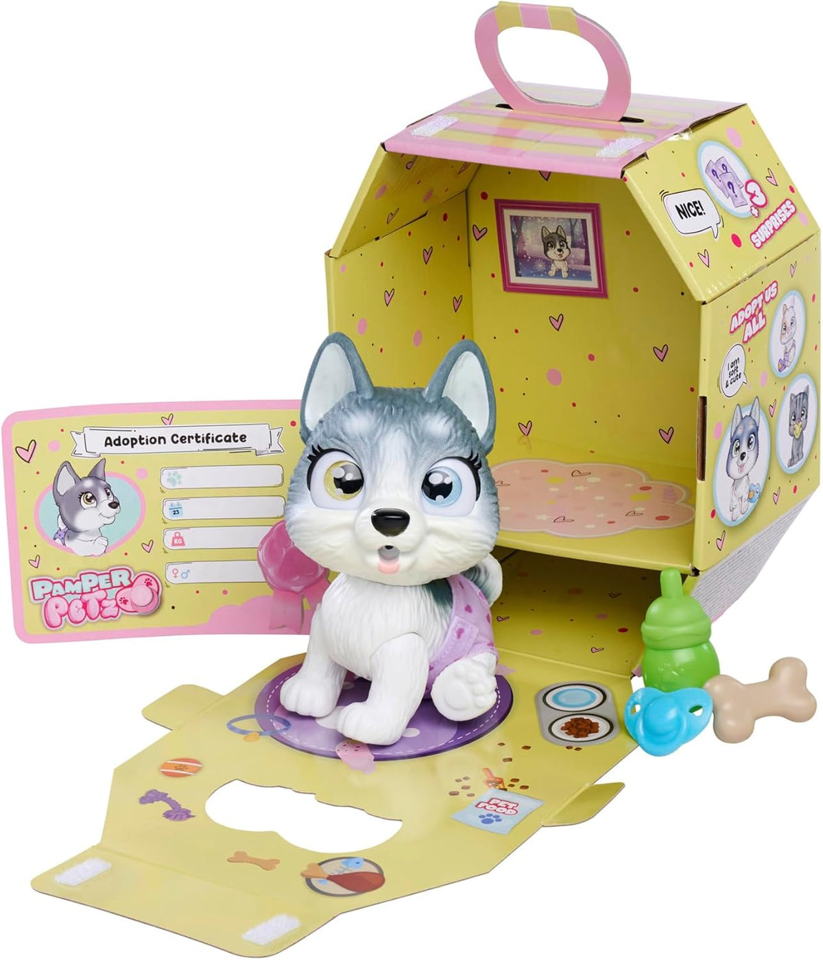 PAMPER PETZ HUSKY DOG WITH DIAPER GANG interactive puppy Manufacturer code 105950135