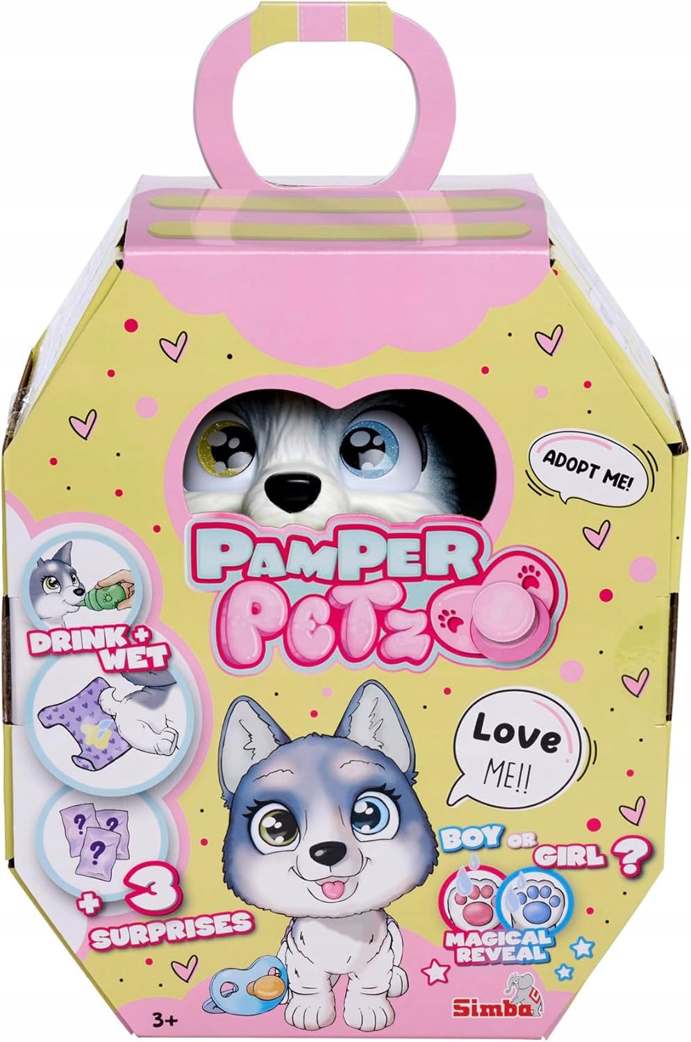 PAMPER PETZ HUSKY DOG WITH DIAPER GANG interactive puppy Packaging status original