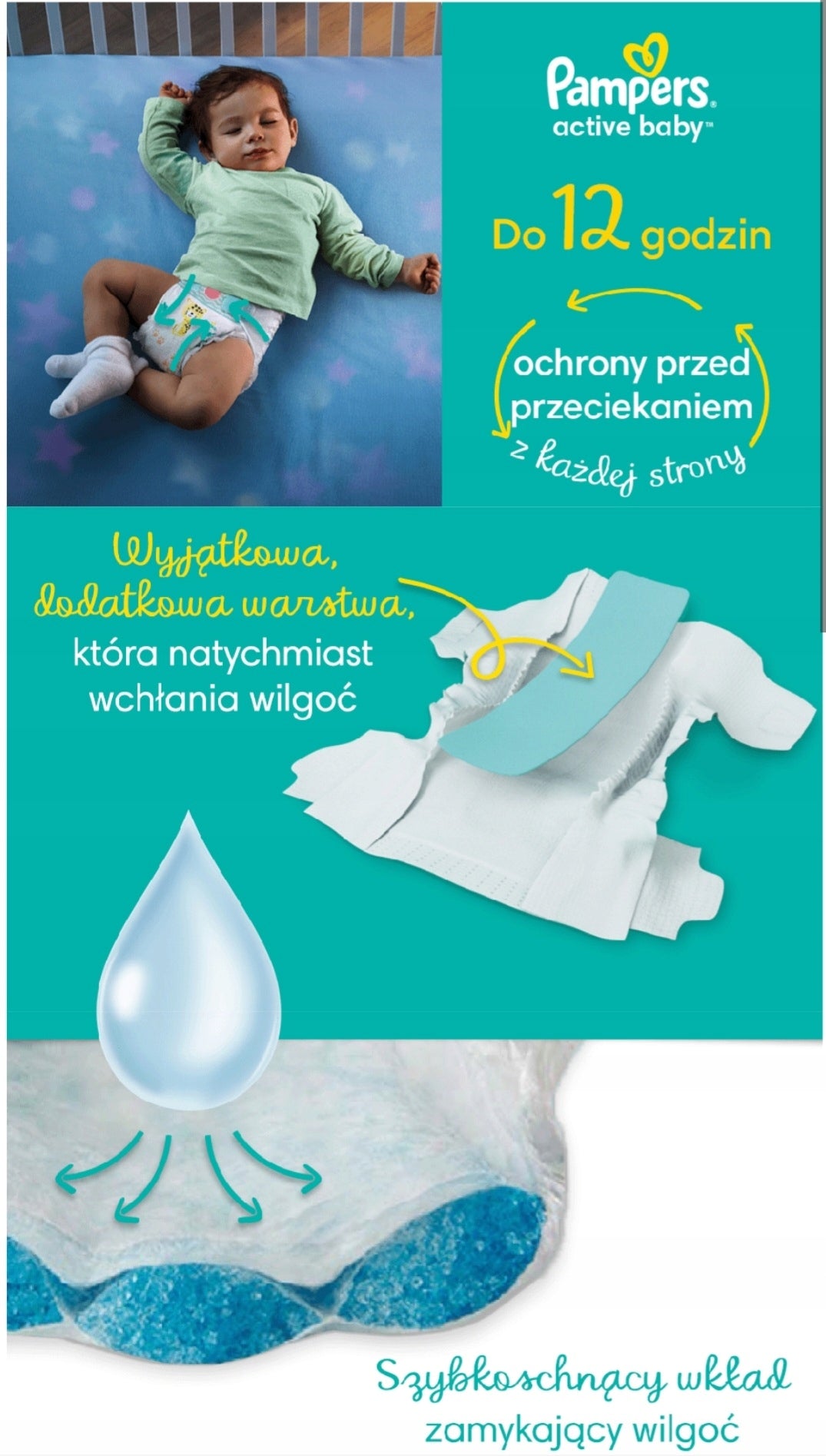 PAMPERS Active Baby Diapers Size 3 70pcs 6-10kg Brand Pampers