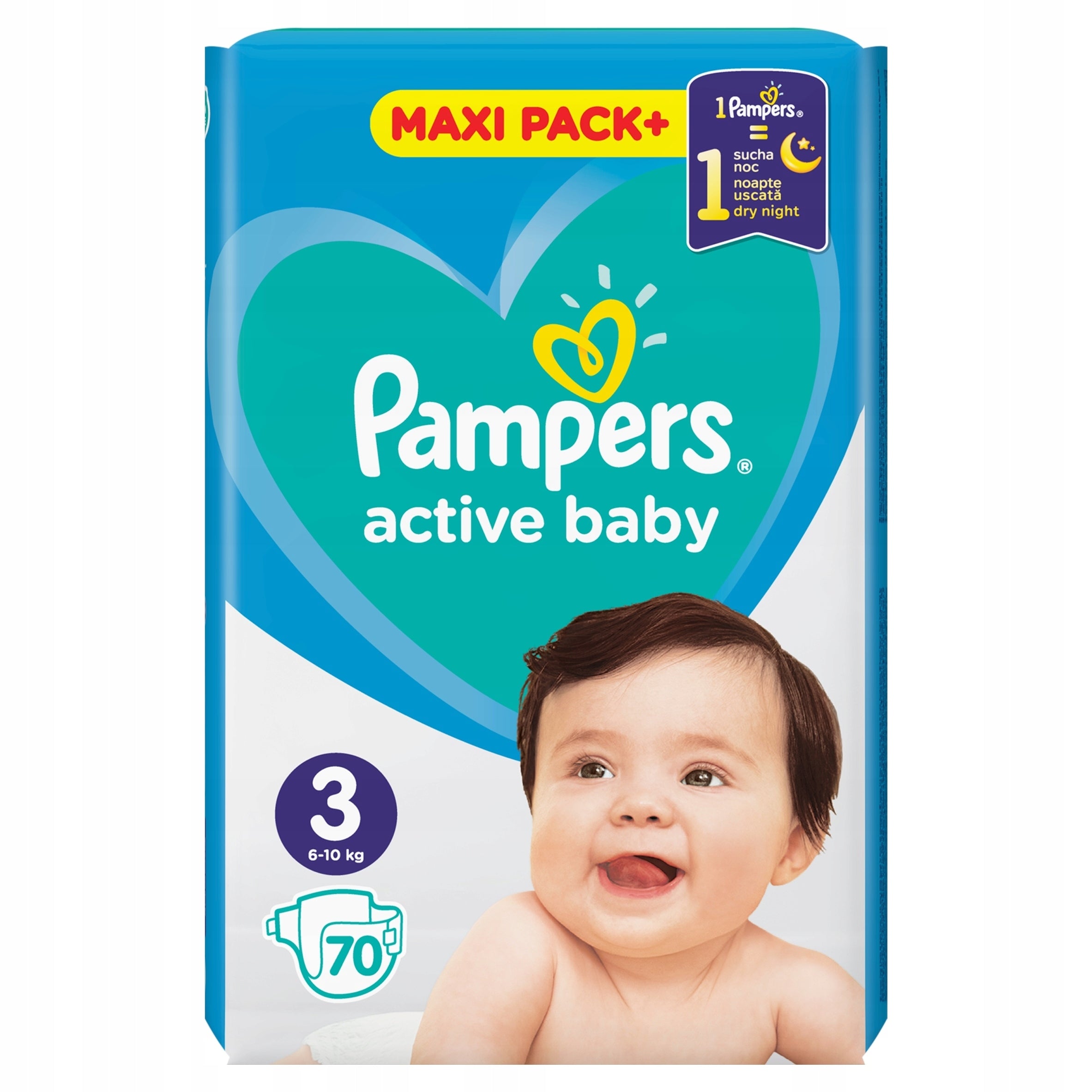 PAMPERS Active Baby Diapers Size 3 70pcs 6-10kg