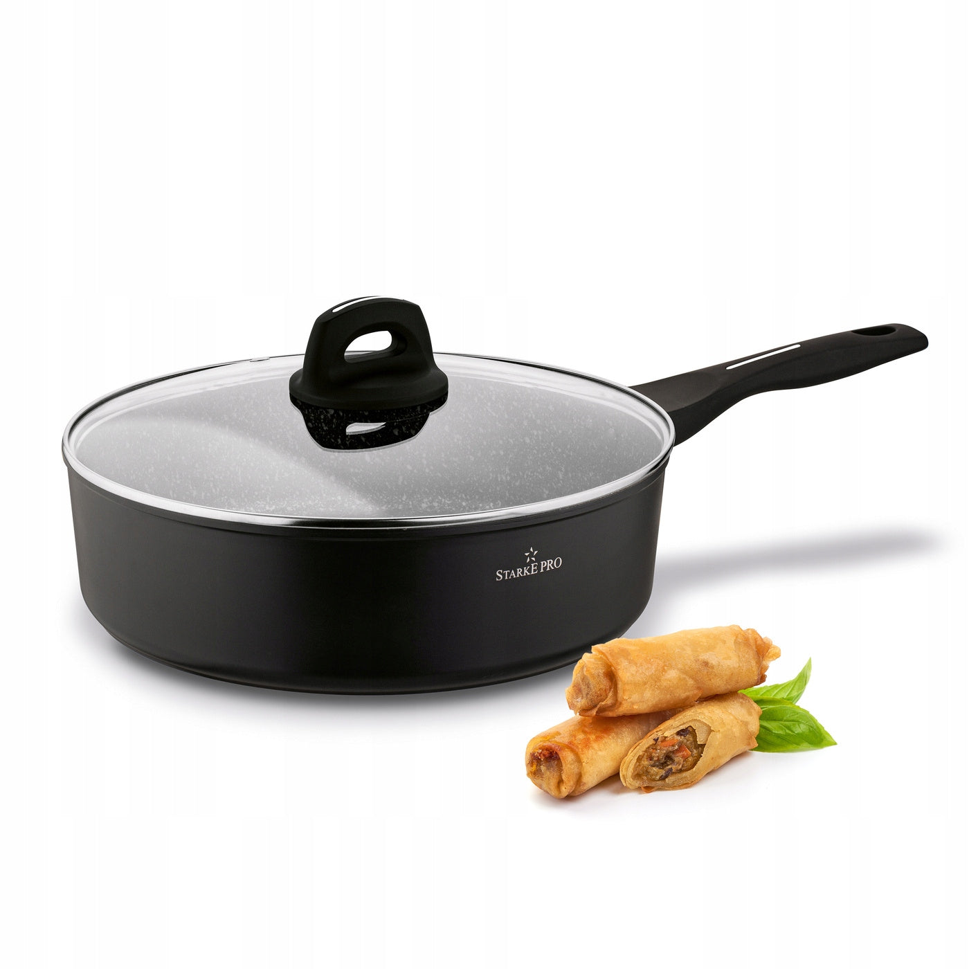 PAN Deep INDUCTION LARGE Gas Lid Non-stick Starke Pro Sesar 28cm