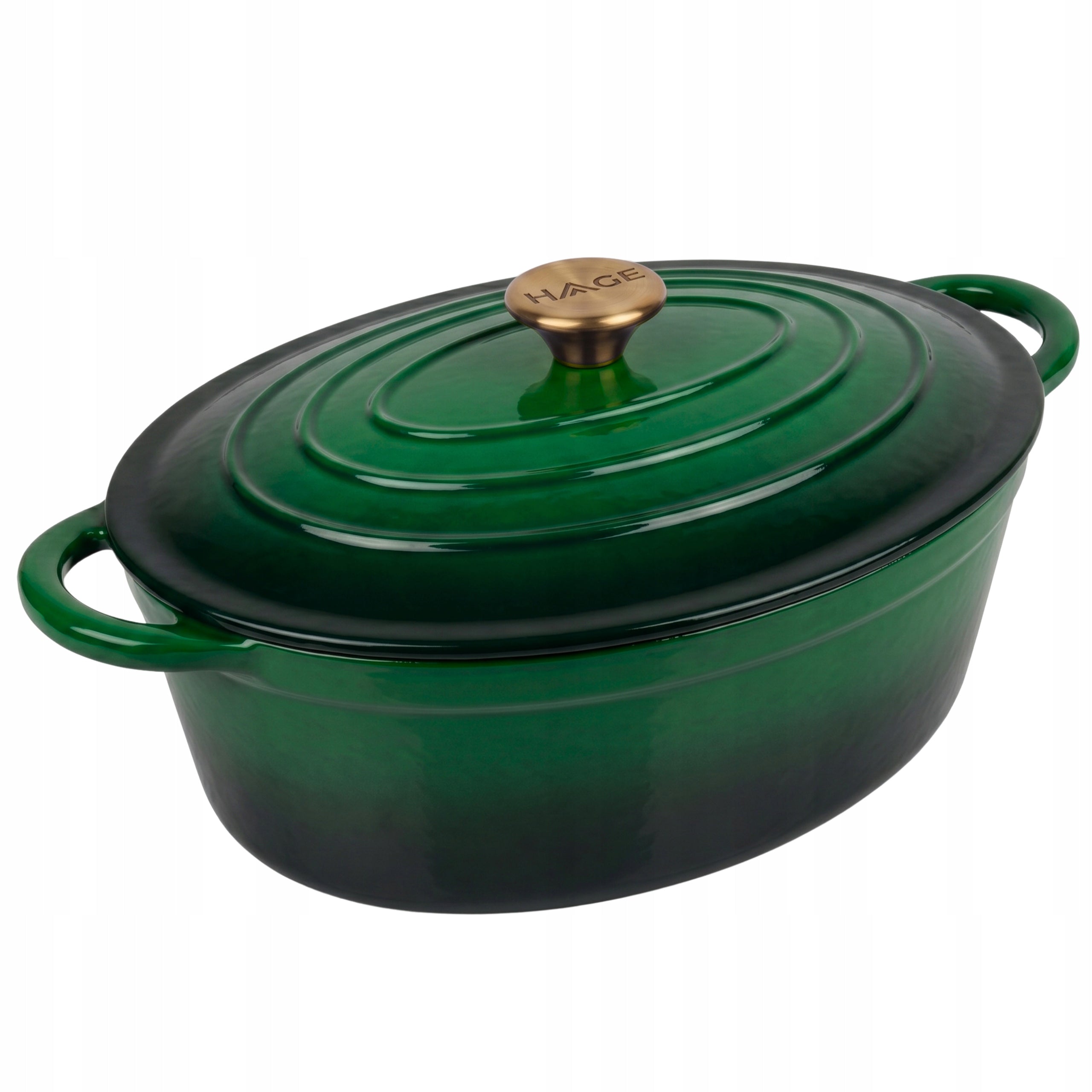 PAN GOOSEBERRY CAST IRON ENAMELLED LARGE INDUCTION GAS OVEN POT 6L Packaging status original